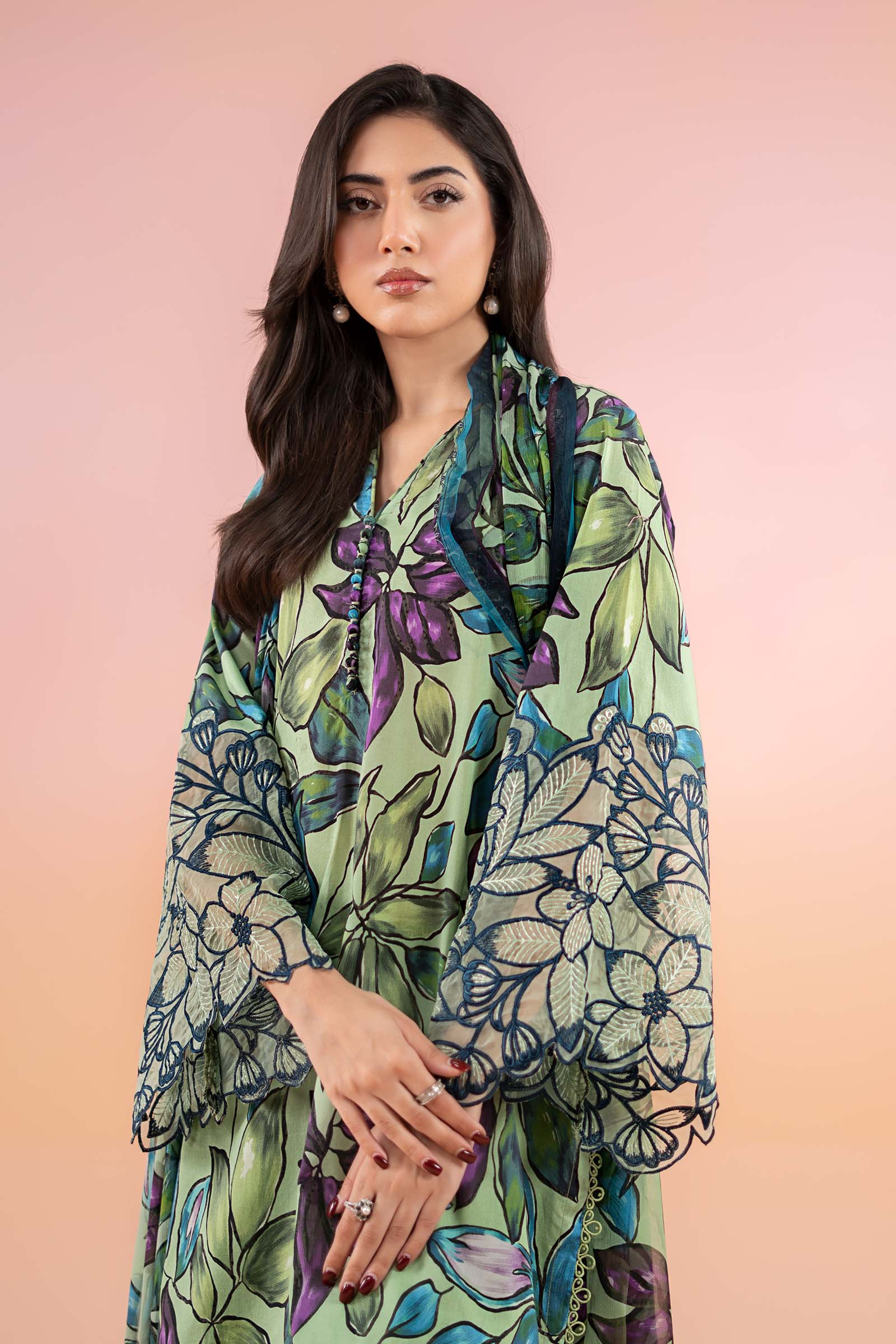 3 Piece Printed Lawn Suit | MPS-2505-B - Image 2