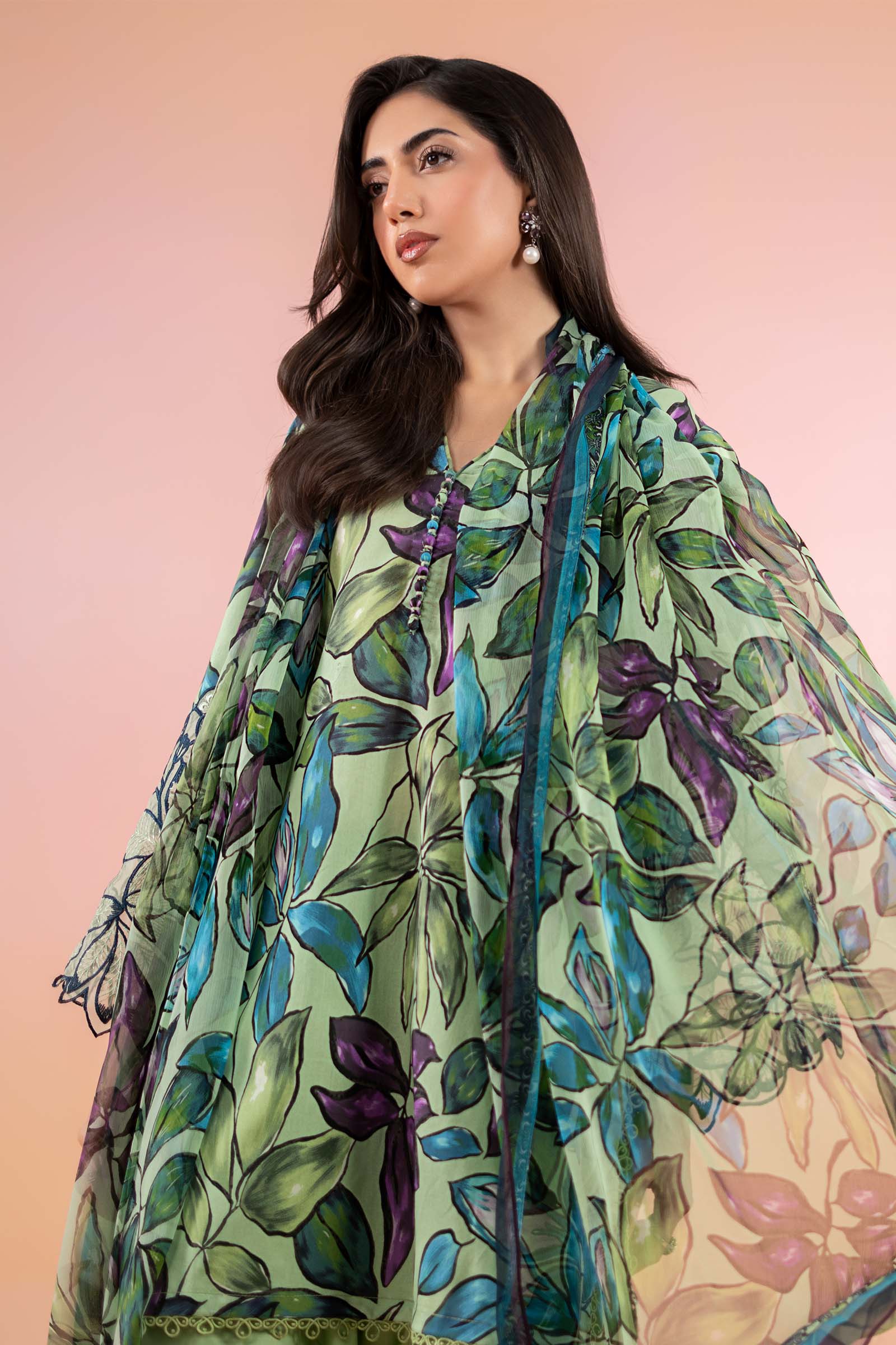 3 Piece Printed Lawn Suit | MPS-2505-B - Image 3