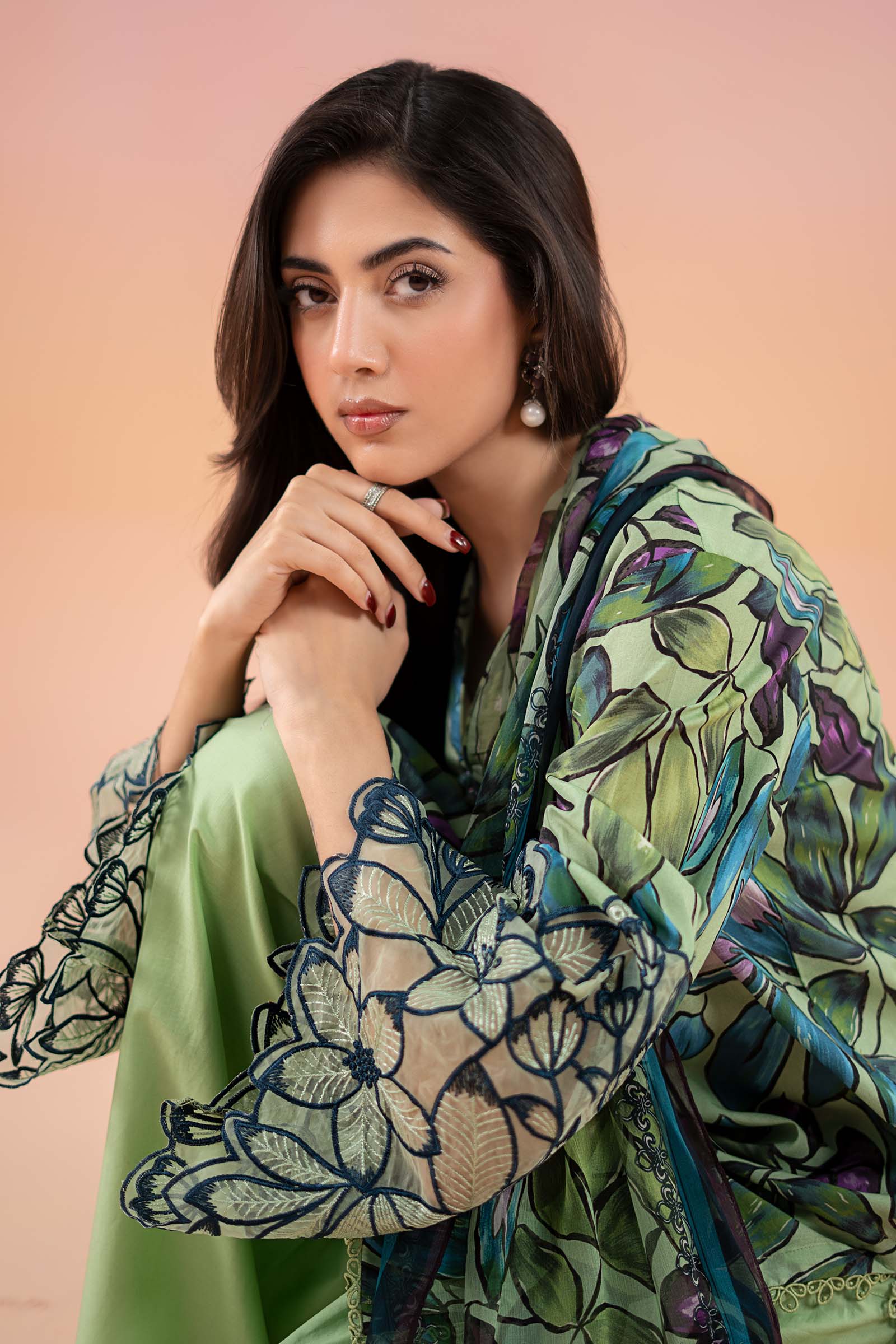 3 Piece Printed Lawn Suit | MPS-2505-B - Image 4