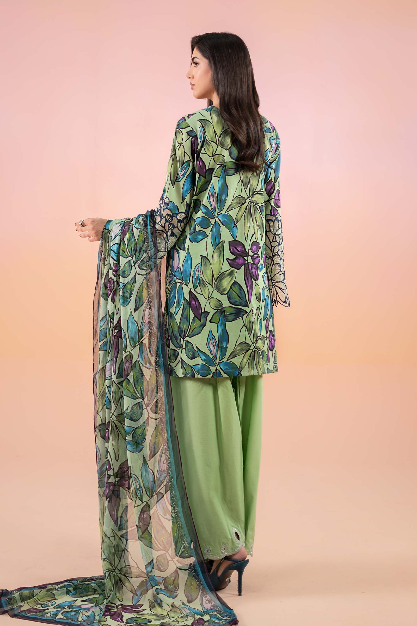 3 Piece Printed Lawn Suit | MPS-2505-B - Image 7