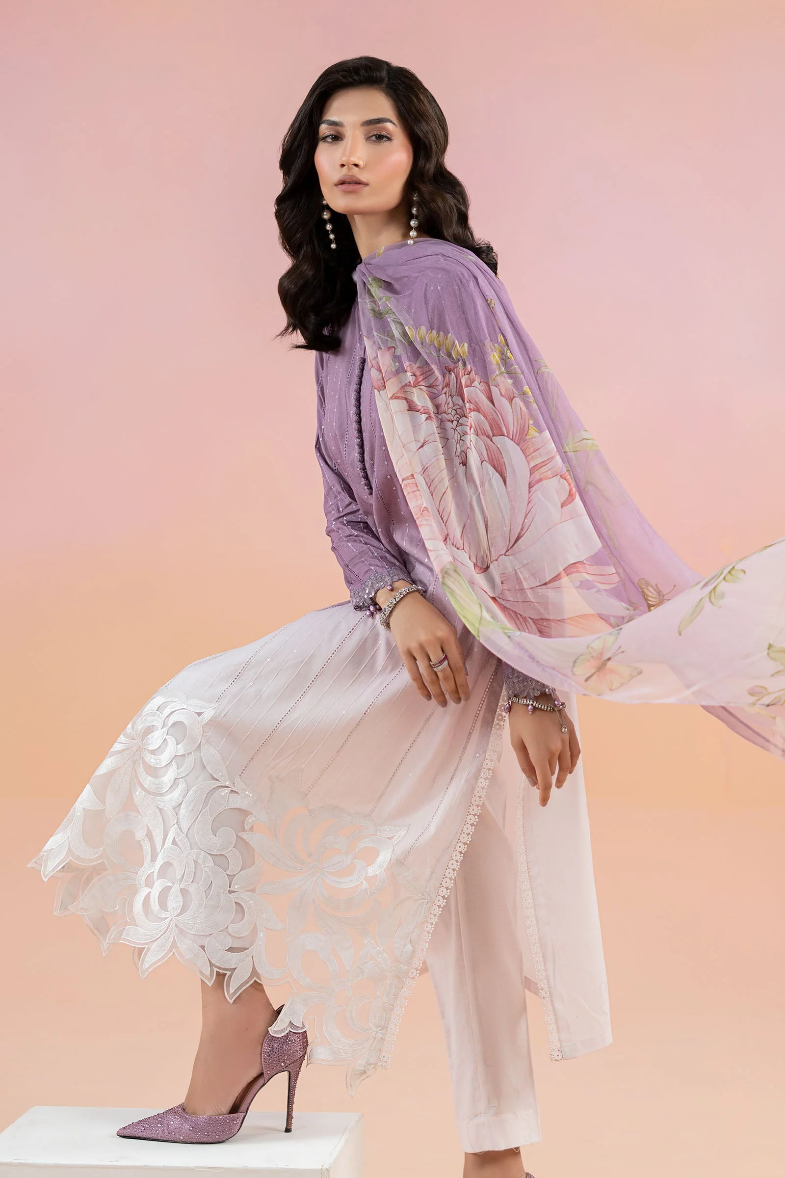3 Piece Printed Lawn Suit | MPS-2506-B - Image 3