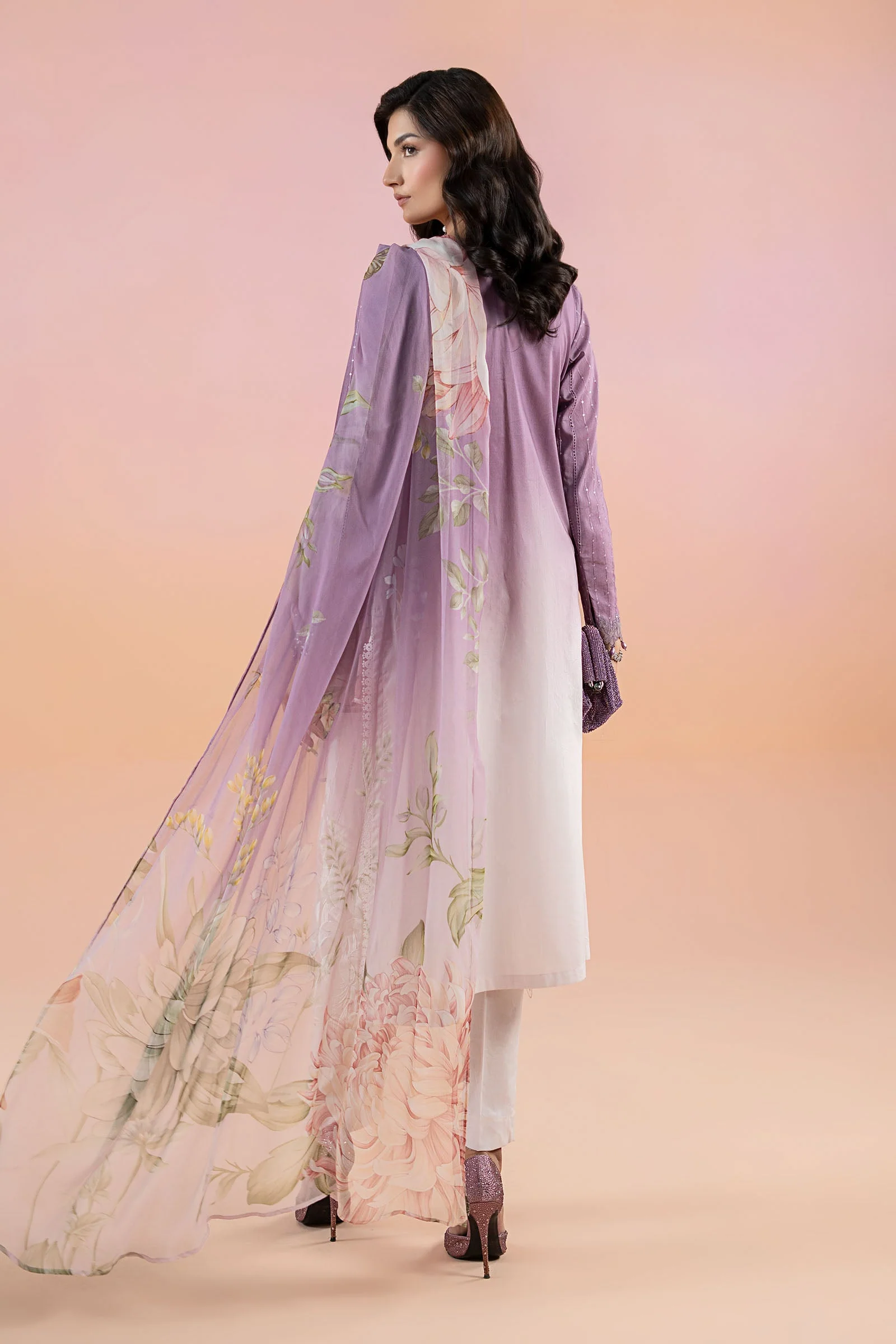 3 Piece Printed Lawn Suit | MPS-2506-B - Image 7