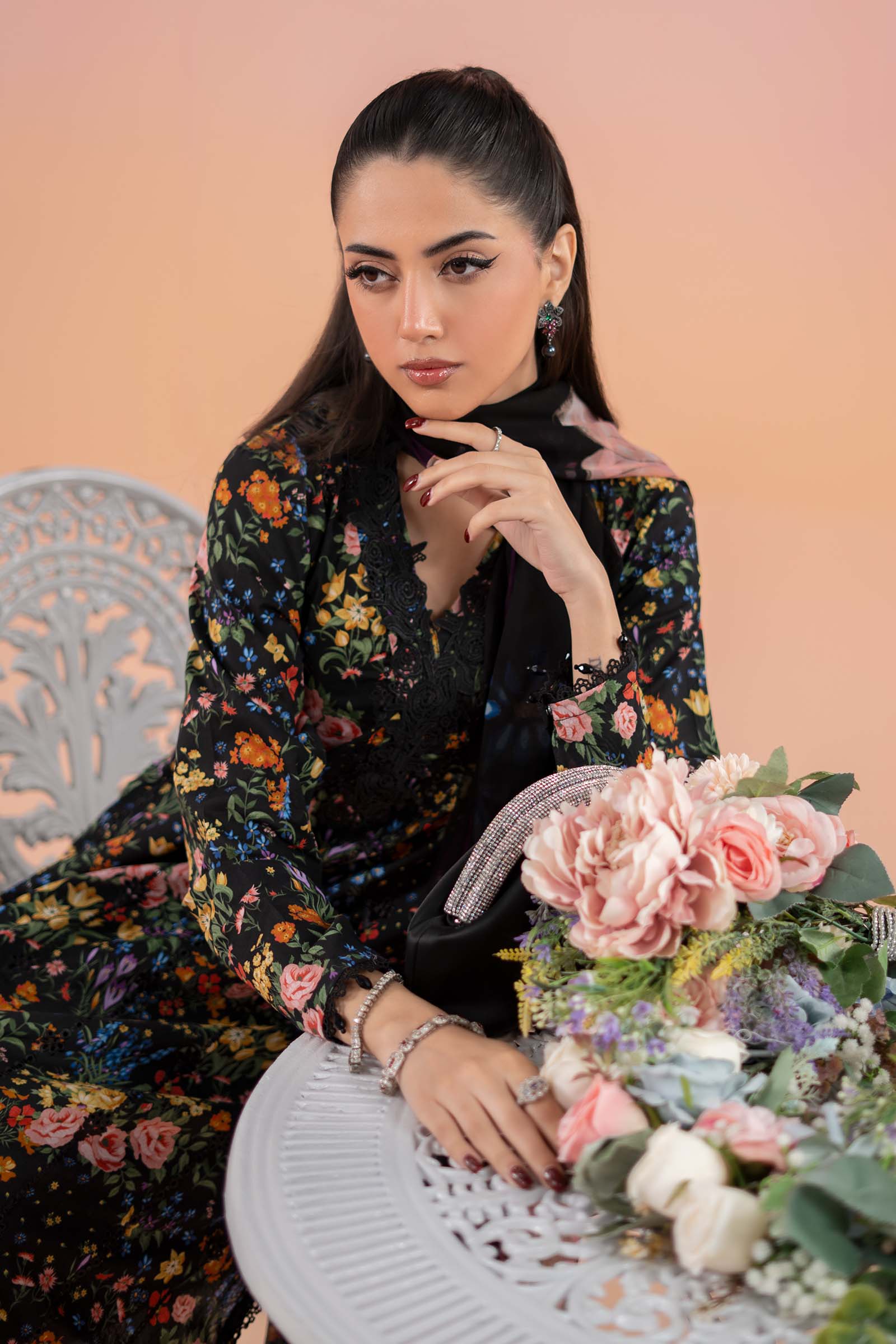 3 Piece Printed Lawn Suit | MPS-2507-B - Image 4