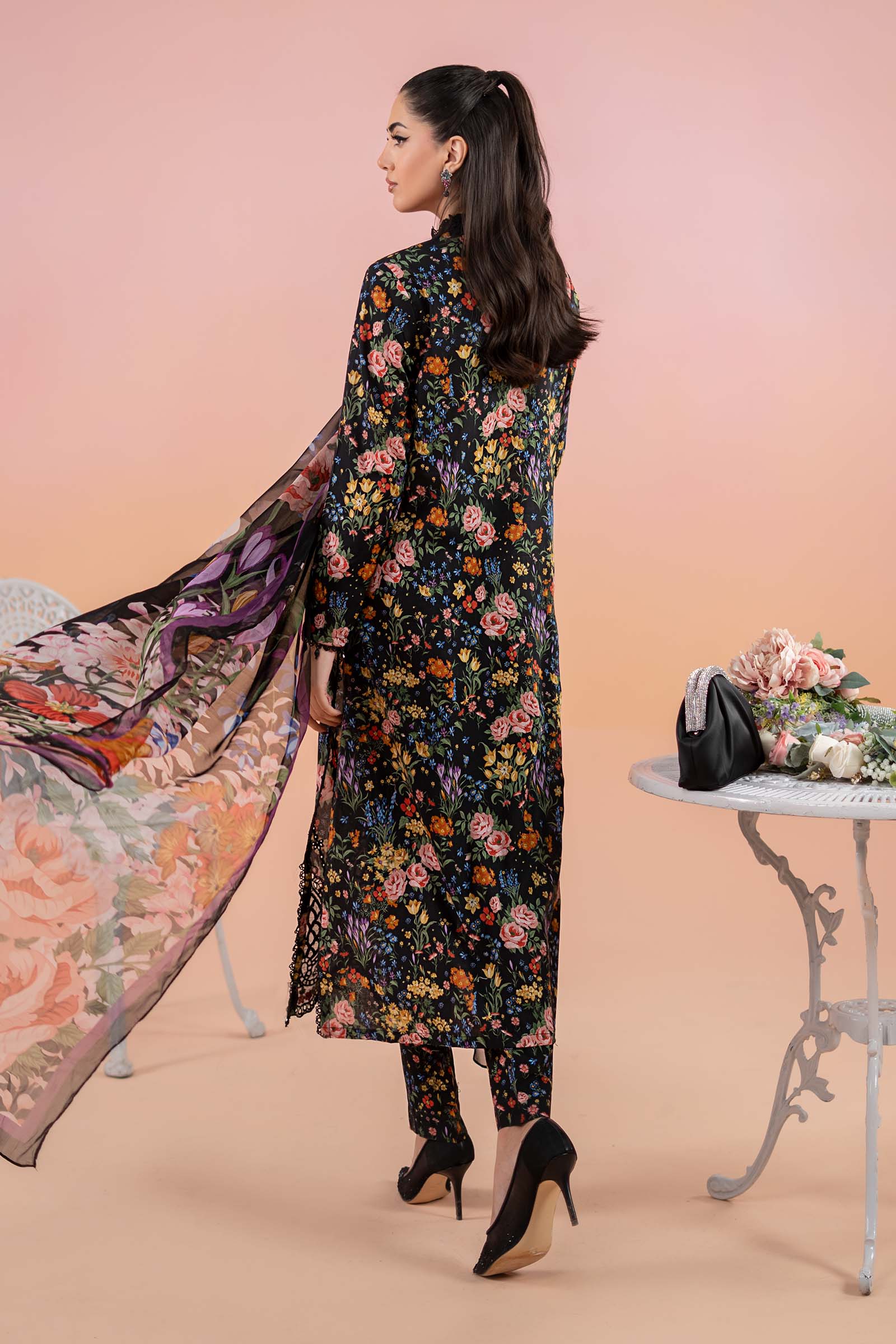 3 Piece Printed Lawn Suit | MPS-2507-B - Image 7