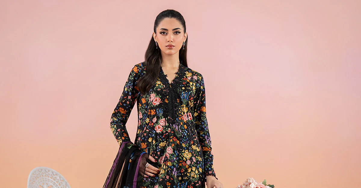 3 Piece Printed Lawn Suit | MPS-2507-B - Image 8