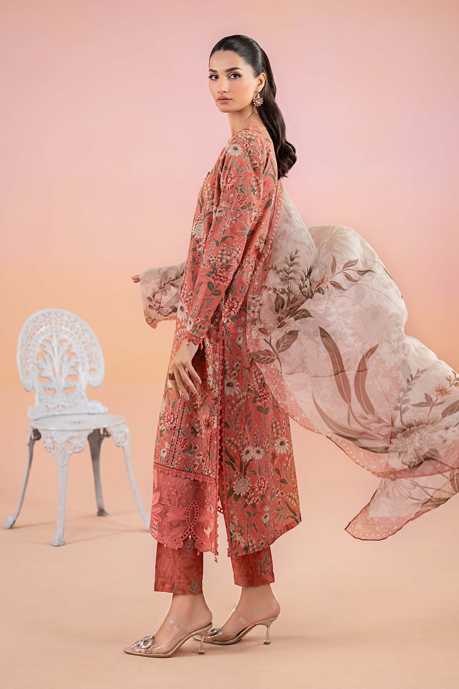 3 Piece Printed Lawn Suit | MPS-2508-A - Image 4