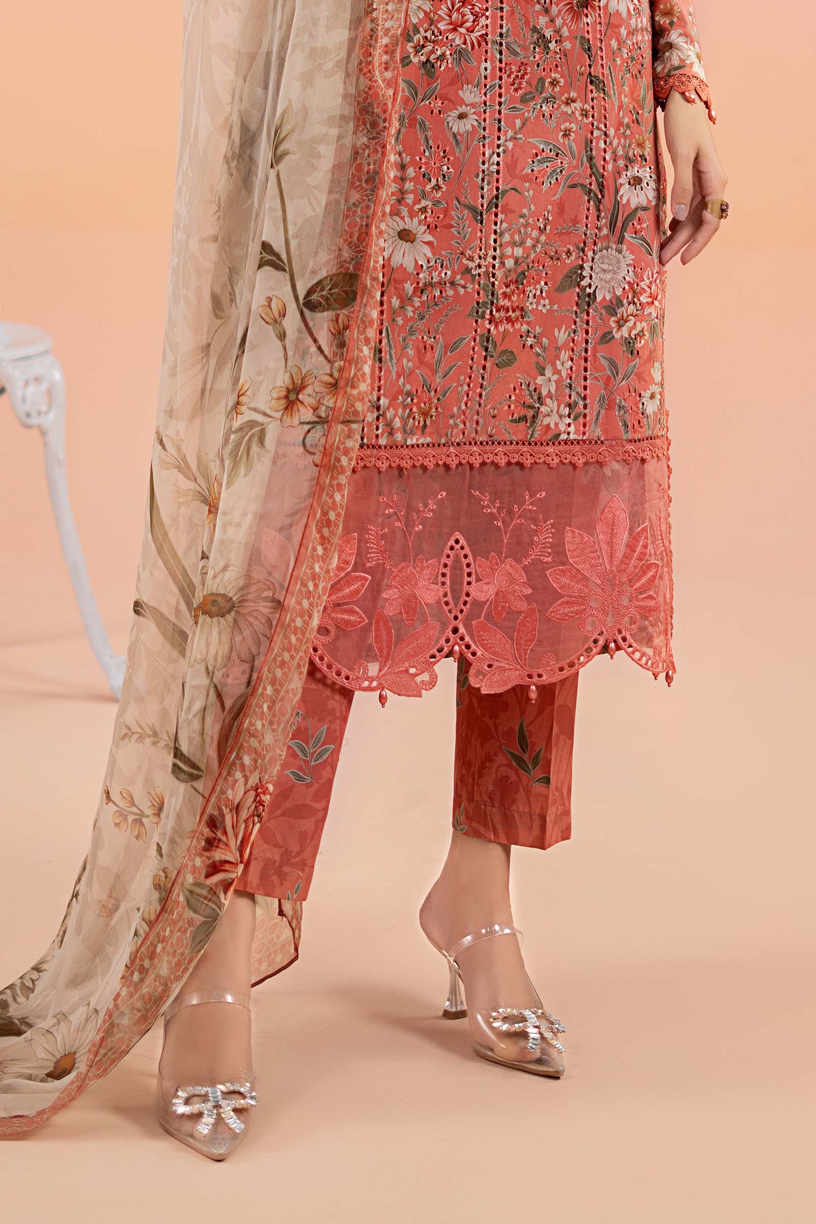 3 Piece Printed Lawn Suit | MPS-2508-A - Image 5