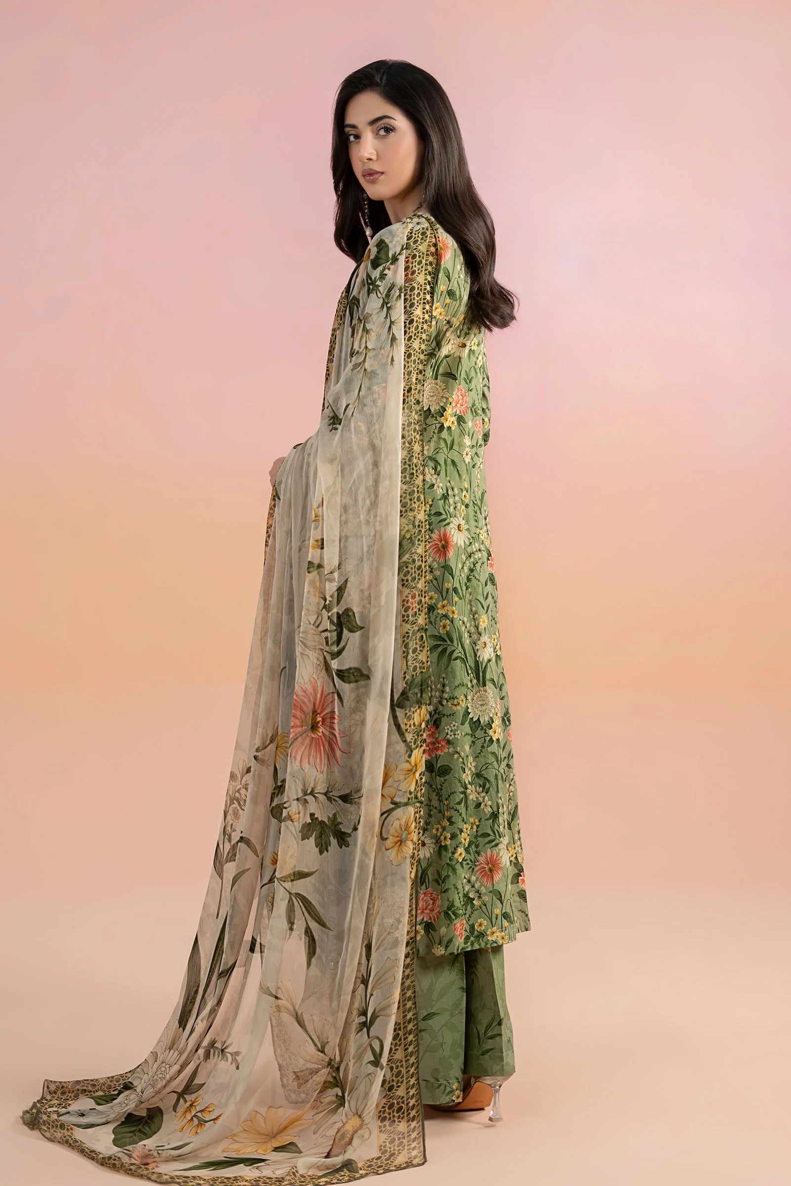 3 Piece Printed Lawn Suit | MPS-2508-B - Image 6