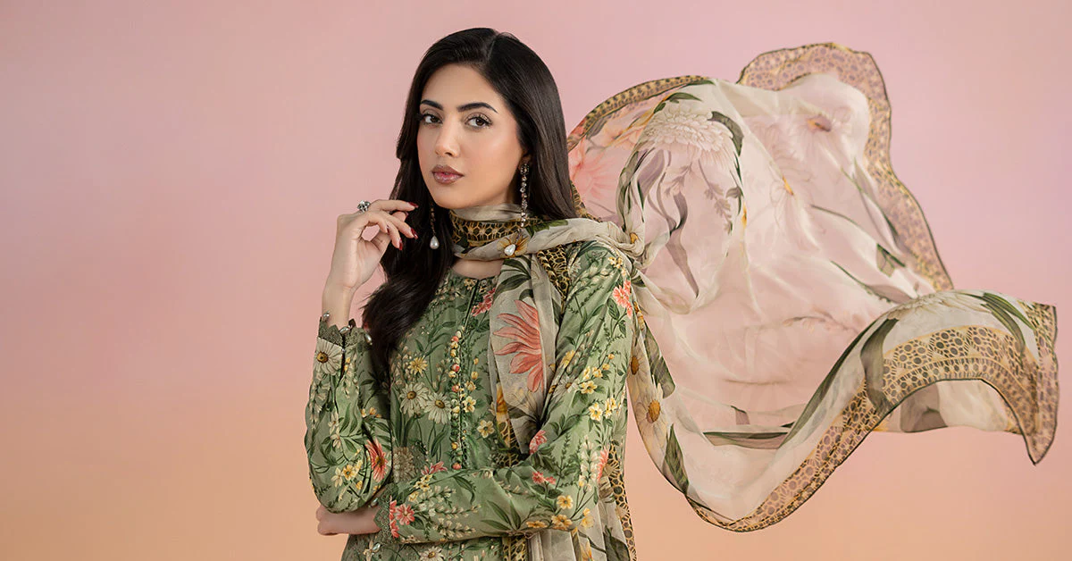 3 Piece Printed Lawn Suit | MPS-2508-B - Image 7
