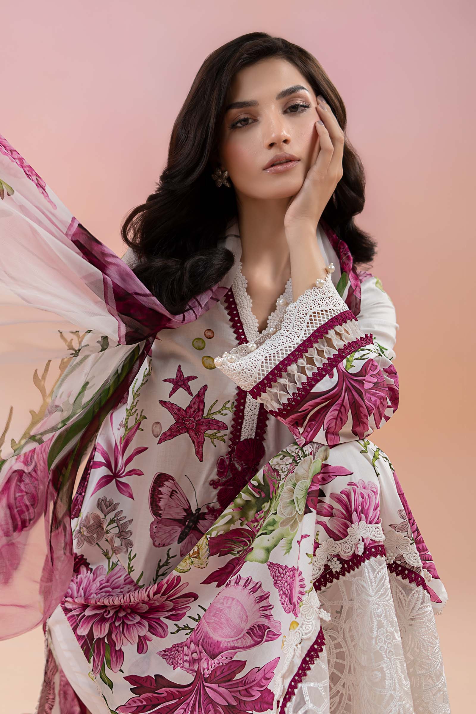 3 Piece Printed Lawn Suit | MPS-2510-A - Image 2