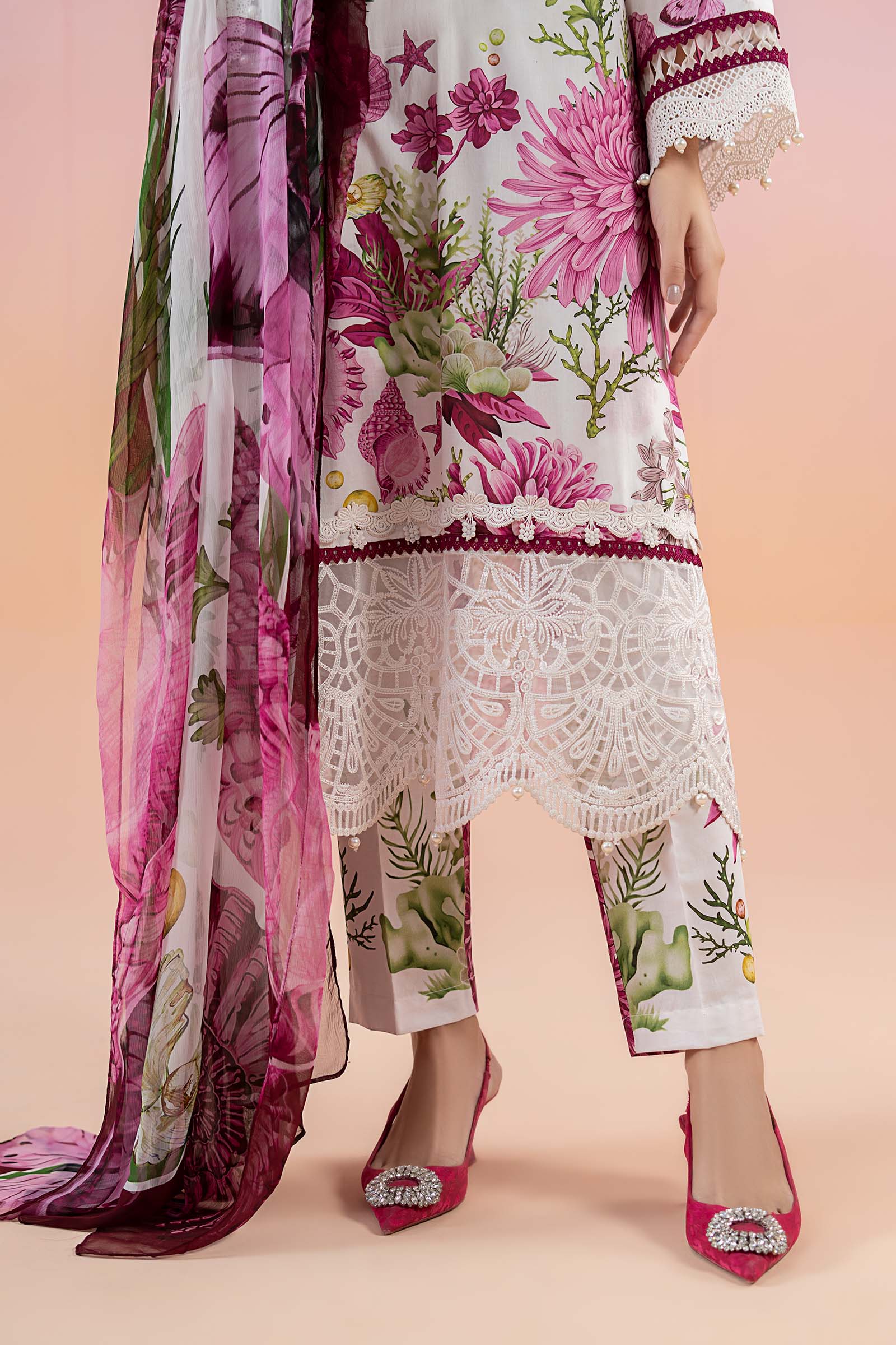 3 Piece Printed Lawn Suit | MPS-2510-A - Image 4