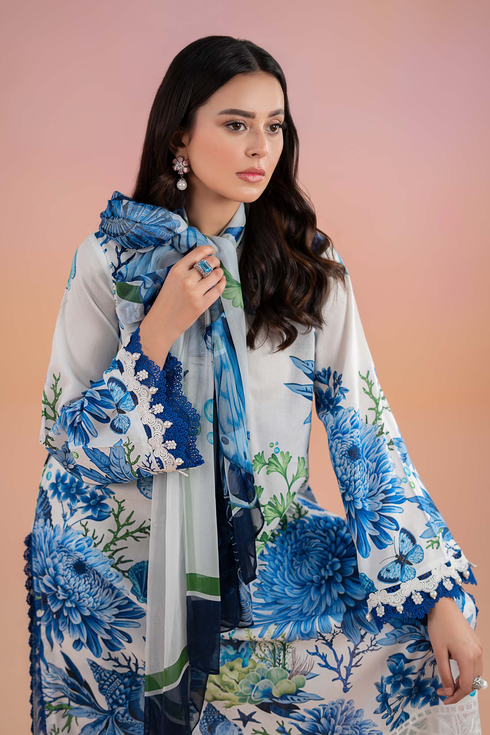 3 Piece Printed Lawn Suit | MPS-2510-B - Image 3