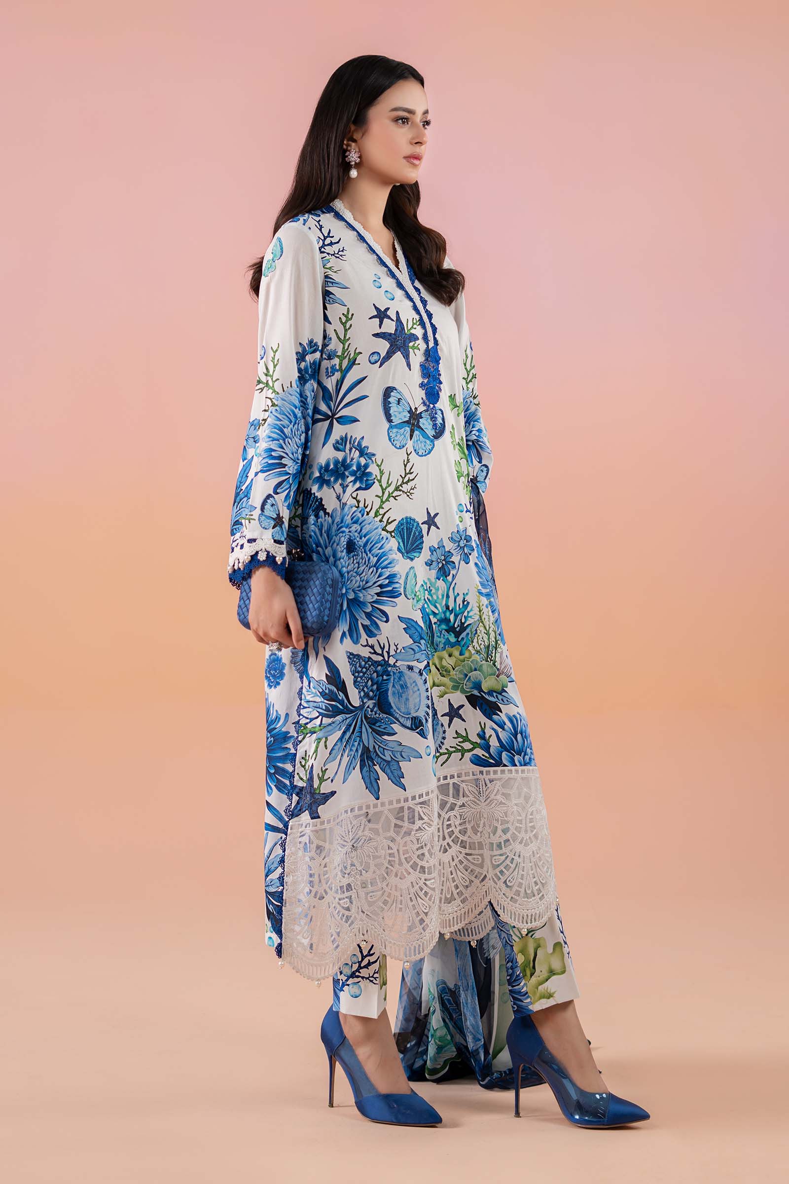 3 Piece Printed Lawn Suit | MPS-2510-B - Image 6