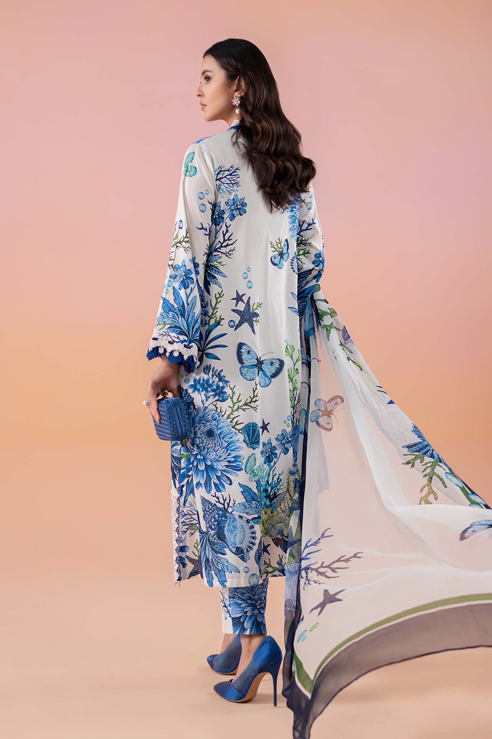 3 Piece Printed Lawn Suit | MPS-2510-B - Image 7