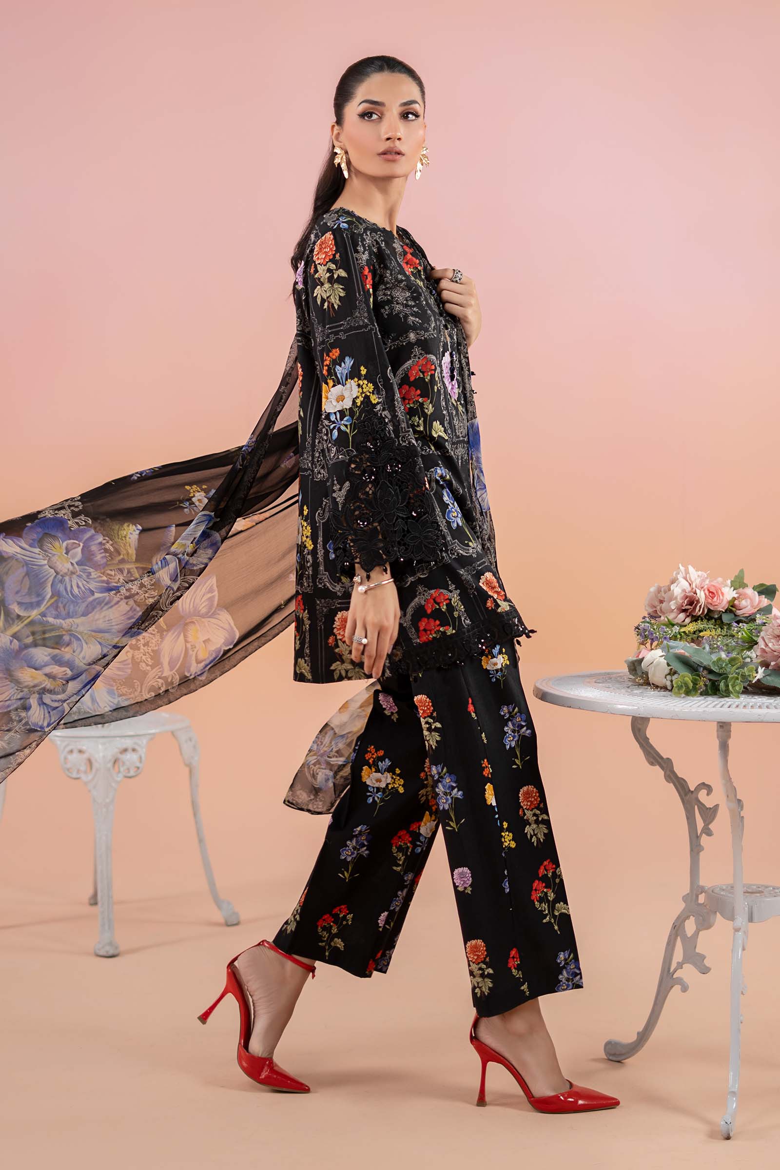 3 Piece Printed Lawn Suit | MPS-2511-B - Image 7