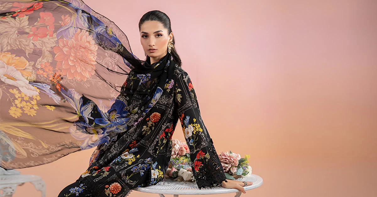 3 Piece Printed Lawn Suit | MPS-2511-B - Image 9