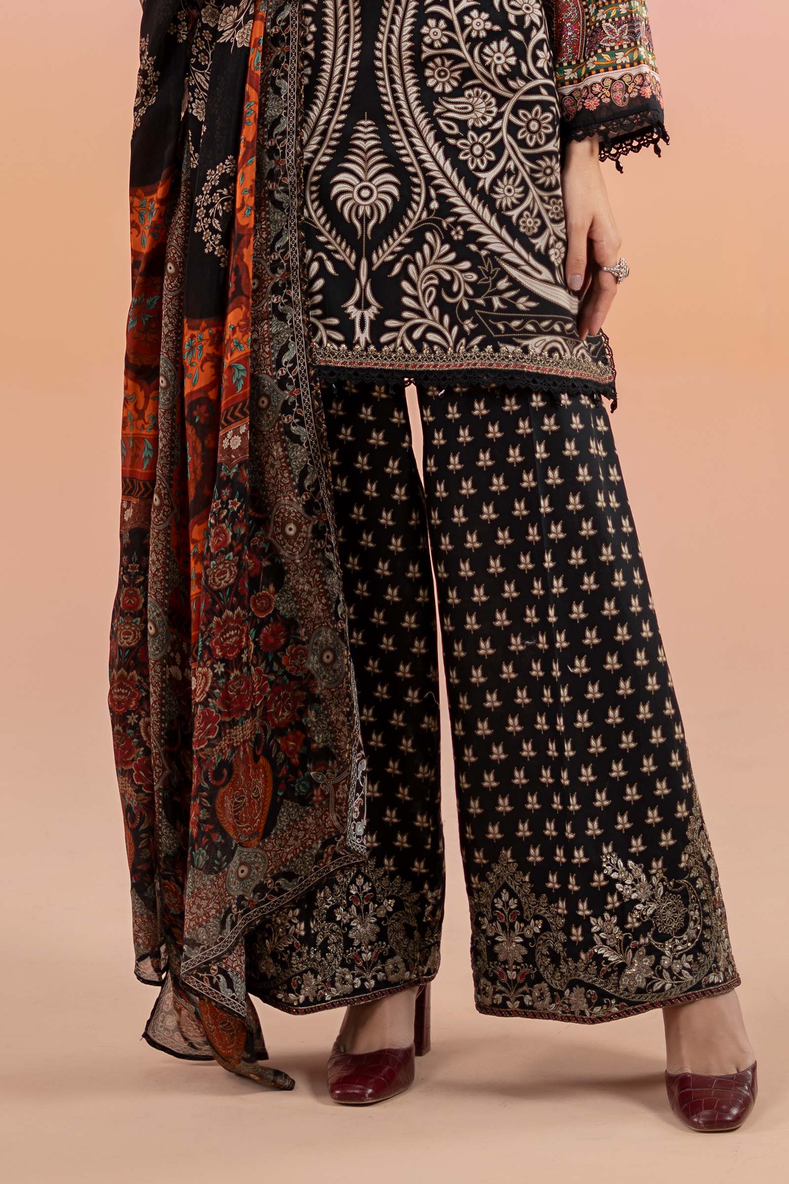 3 Piece Printed Lawn Suit | MPS-2512-B - Image 5