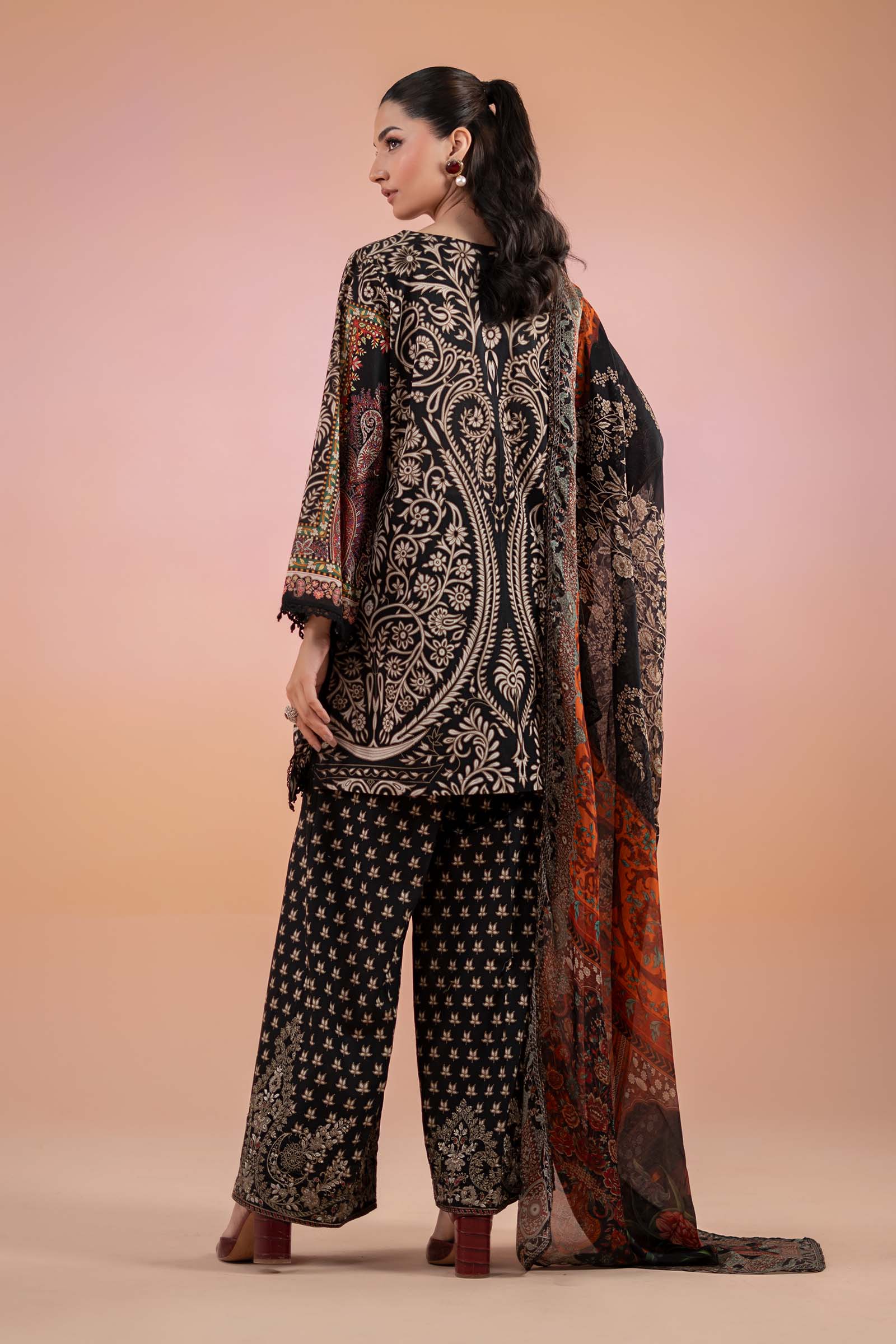 3 Piece Printed Lawn Suit | MPS-2512-B - Image 6