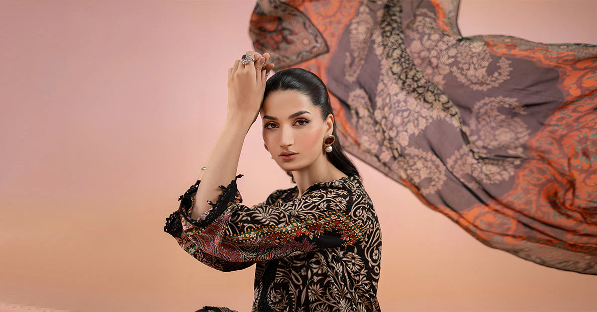 3 Piece Printed Lawn Suit | MPS-2512-B - Image 7
