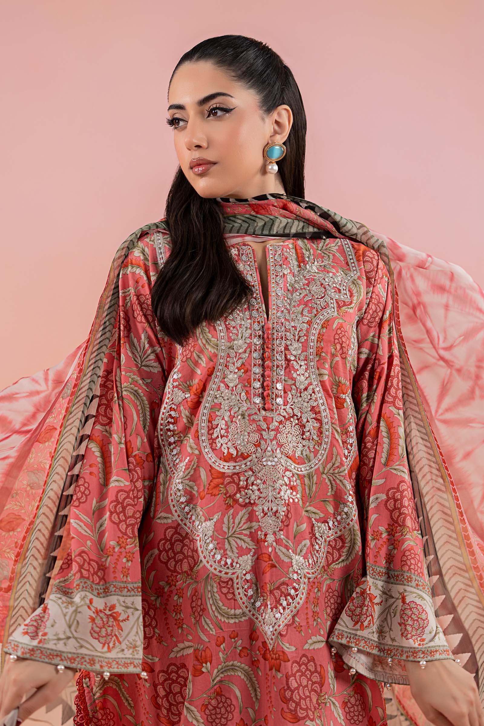3 Piece Printed Lawn Suit | MPS-2513-A - Image 2