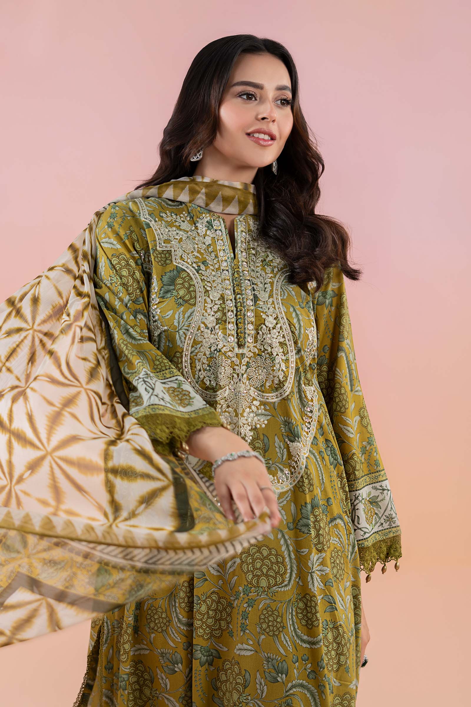 3 Piece Printed Lawn Suit | MPS-2513-B - Image 2