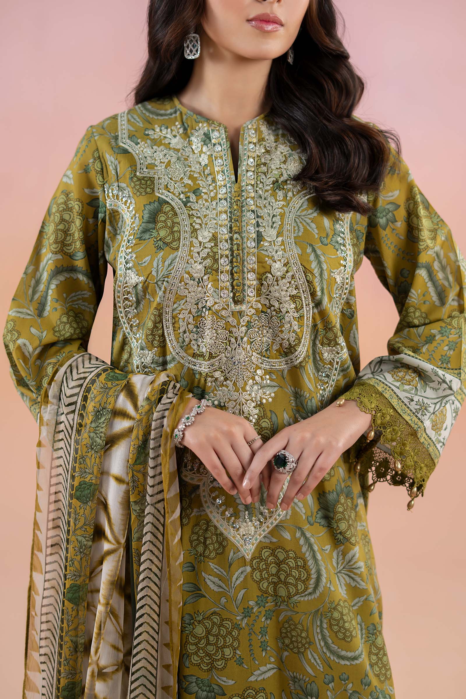3 Piece Printed Lawn Suit | MPS-2513-B - Image 4