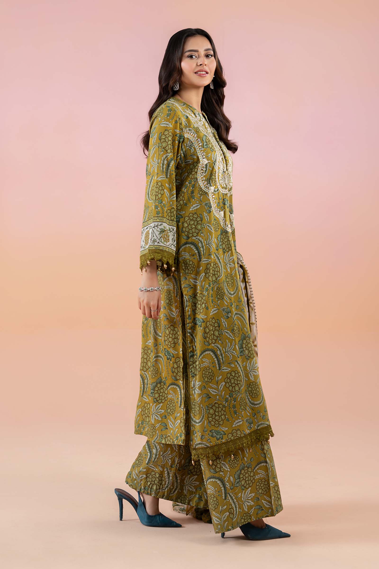 3 Piece Printed Lawn Suit | MPS-2513-B - Image 6