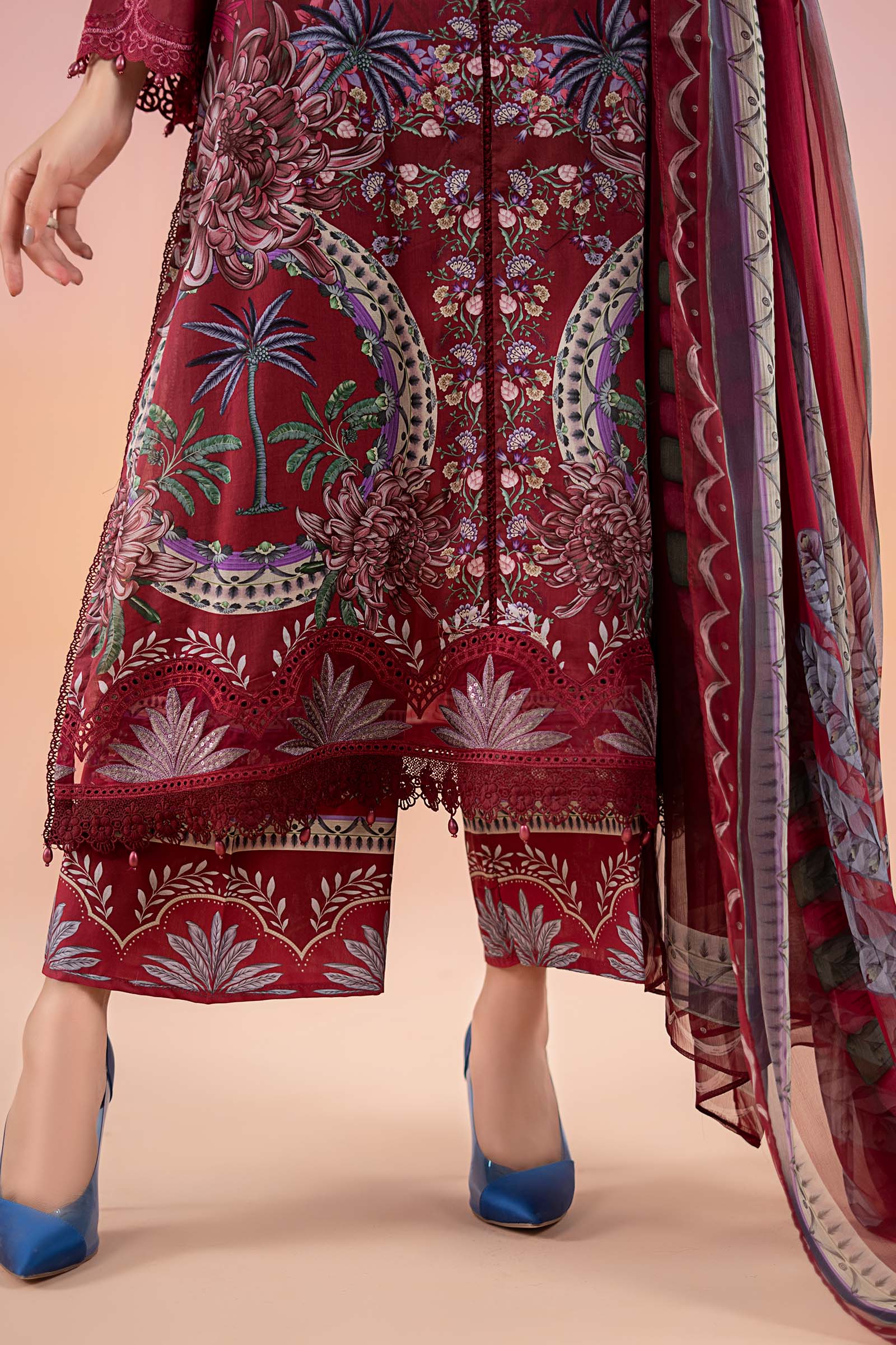 3 Piece Printed Lawn Suit | MPS-2514-B - Image 5