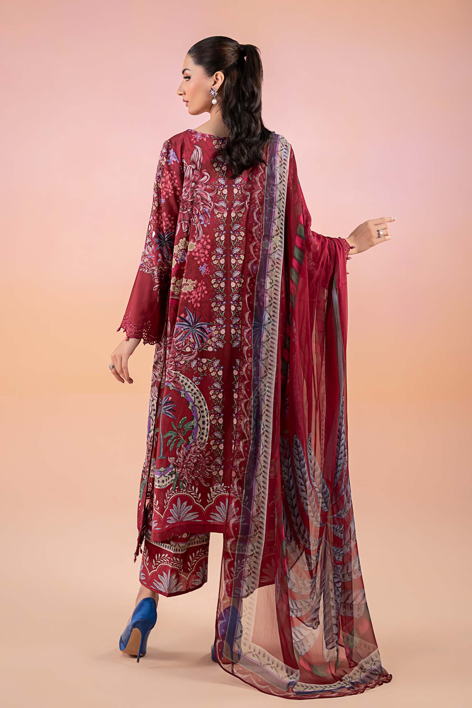 3 Piece Printed Lawn Suit | MPS-2514-B - Image 7