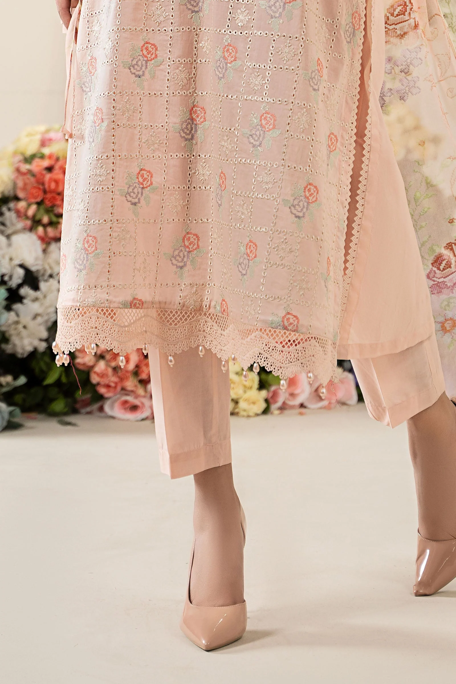 3 Piece Embroidered Lawn Suit | MPS-2601-A - Image 4