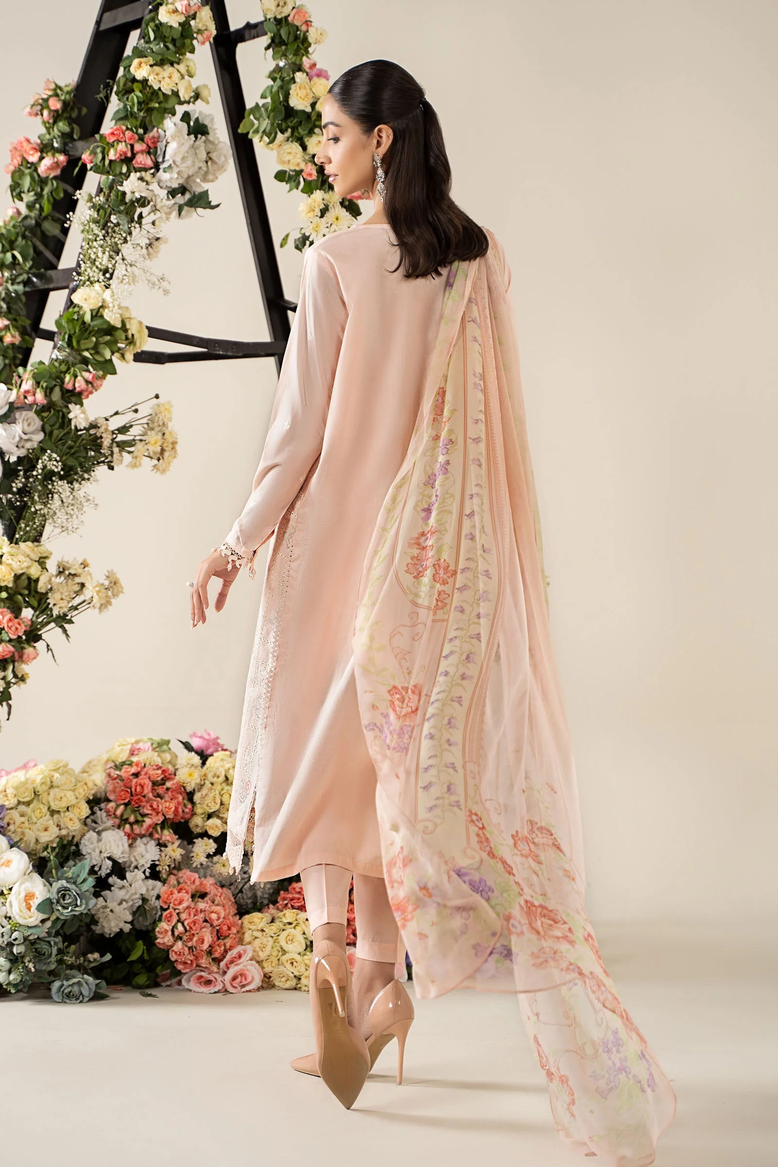 3 Piece Embroidered Lawn Suit | MPS-2601-A - Image 6
