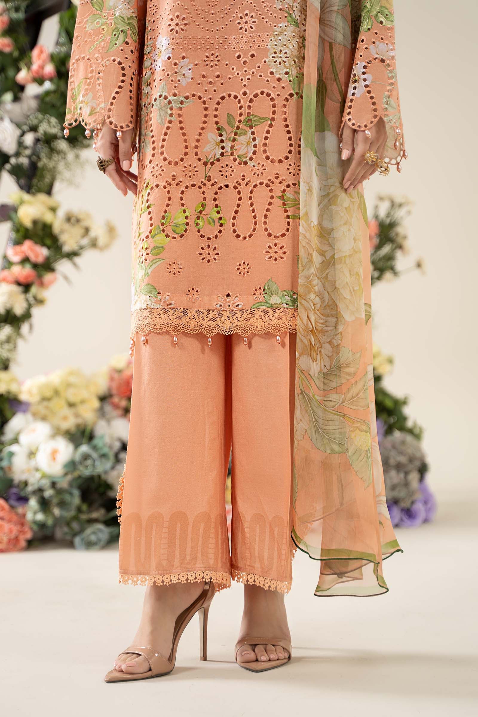 3 Piece Embroidered Lawn Suit | MPS-2602-A - Image 6