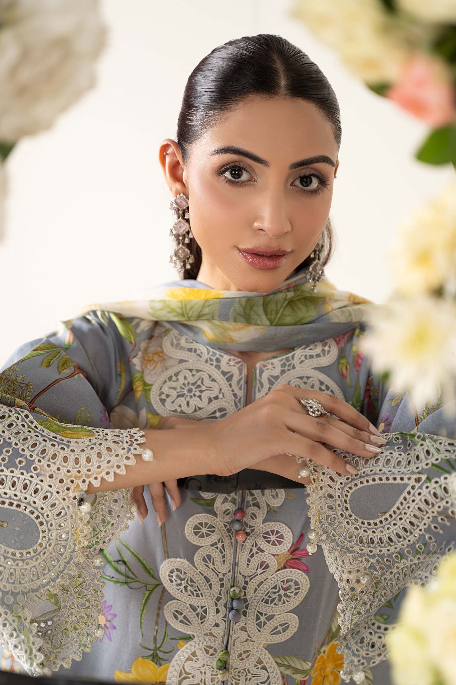 3 Piece Embroidered Lawn Suit | MPS-2604-A - Image 2