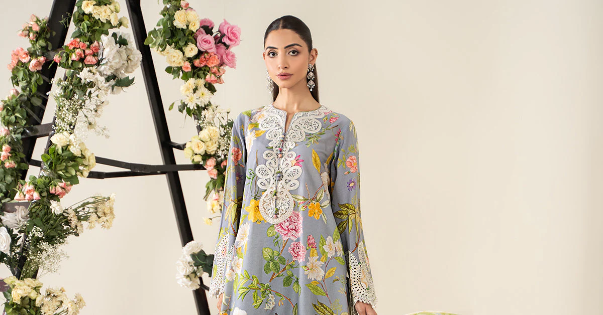 3 Piece Embroidered Lawn Suit | MPS-2604-A - Image 7