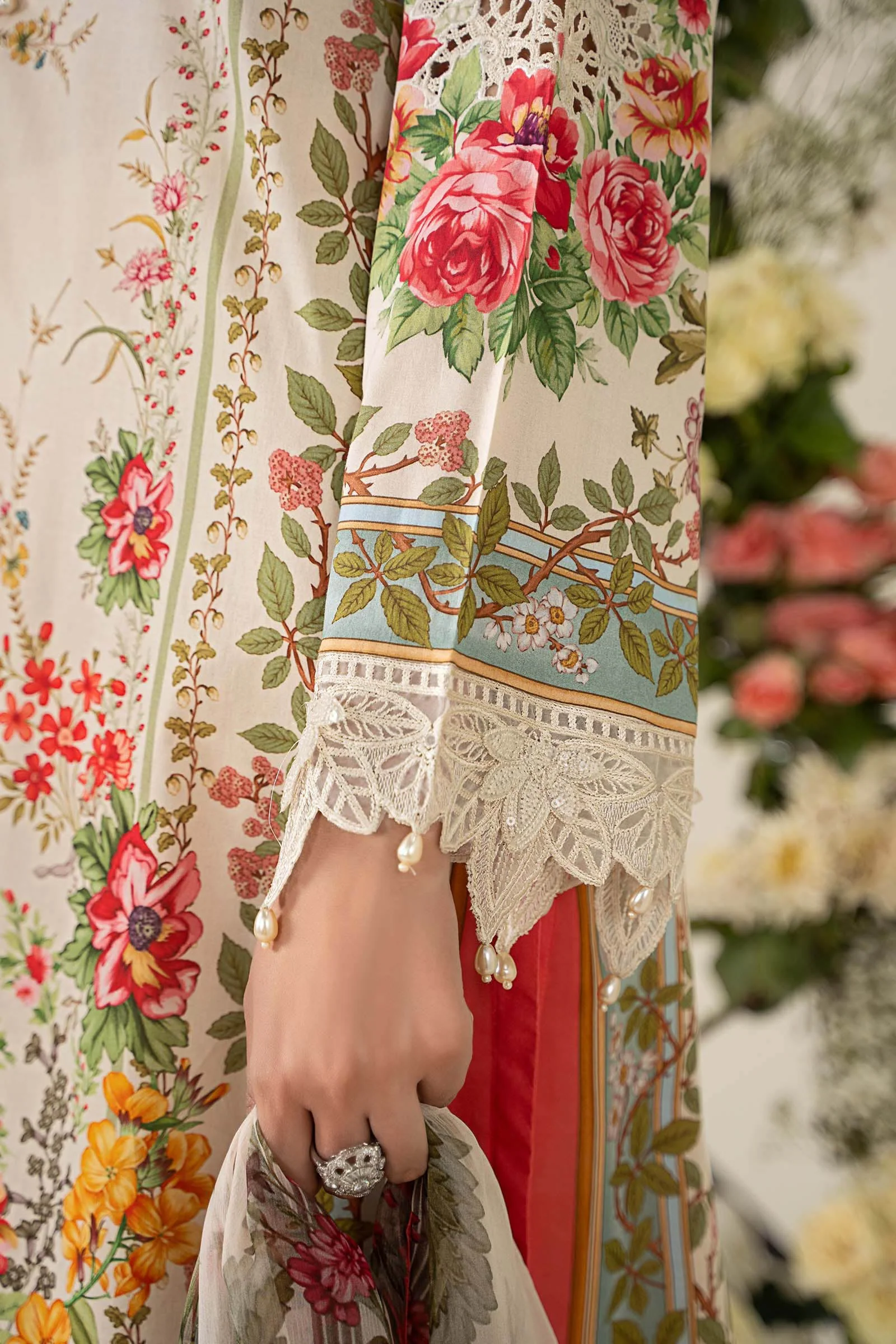 3 Piece Embroidered Lawn Suit | MPS-2605-A - Image 4