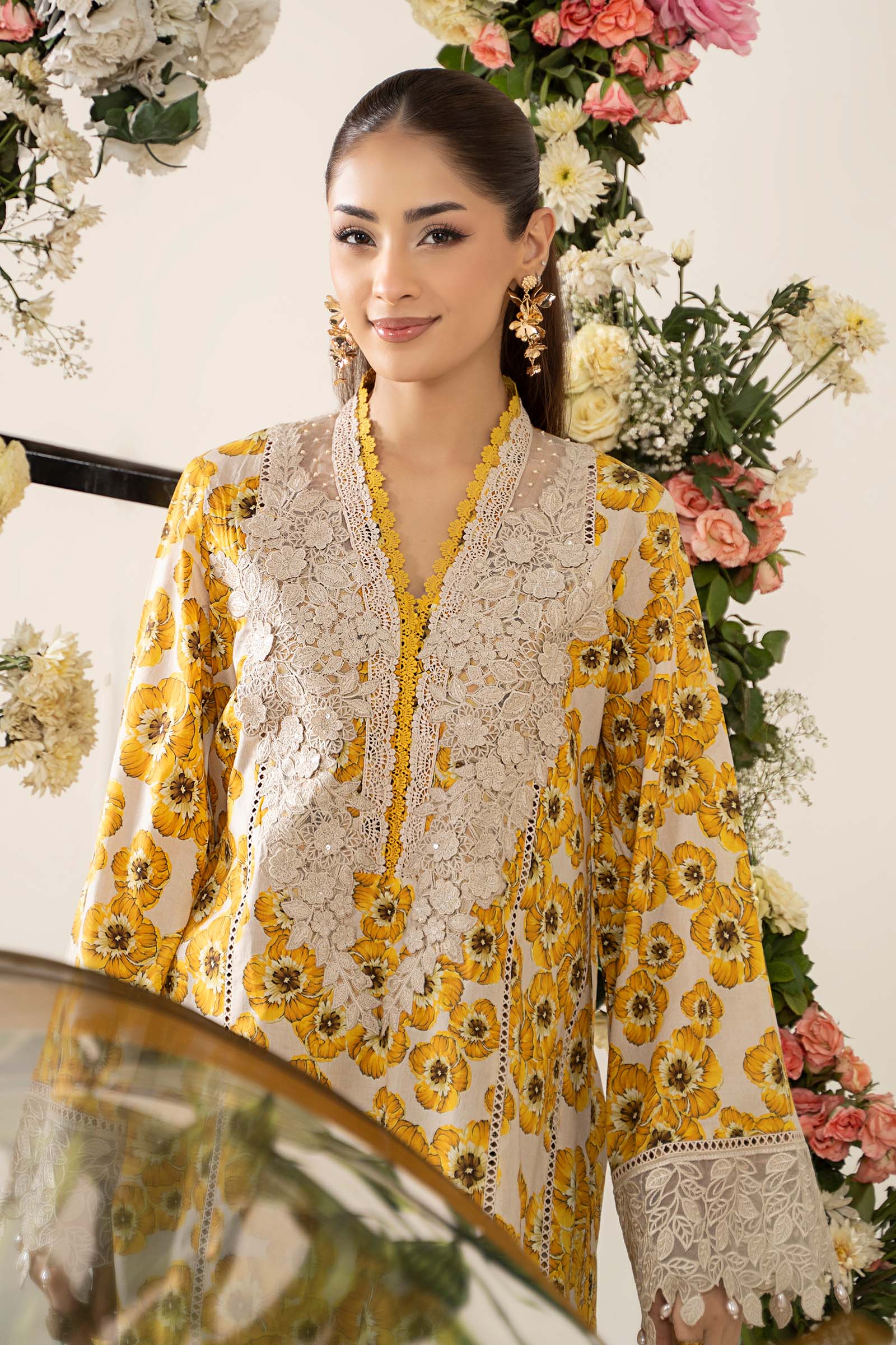 3 Piece Embroidered Lawn Suit | MPS-2606-A - Image 2
