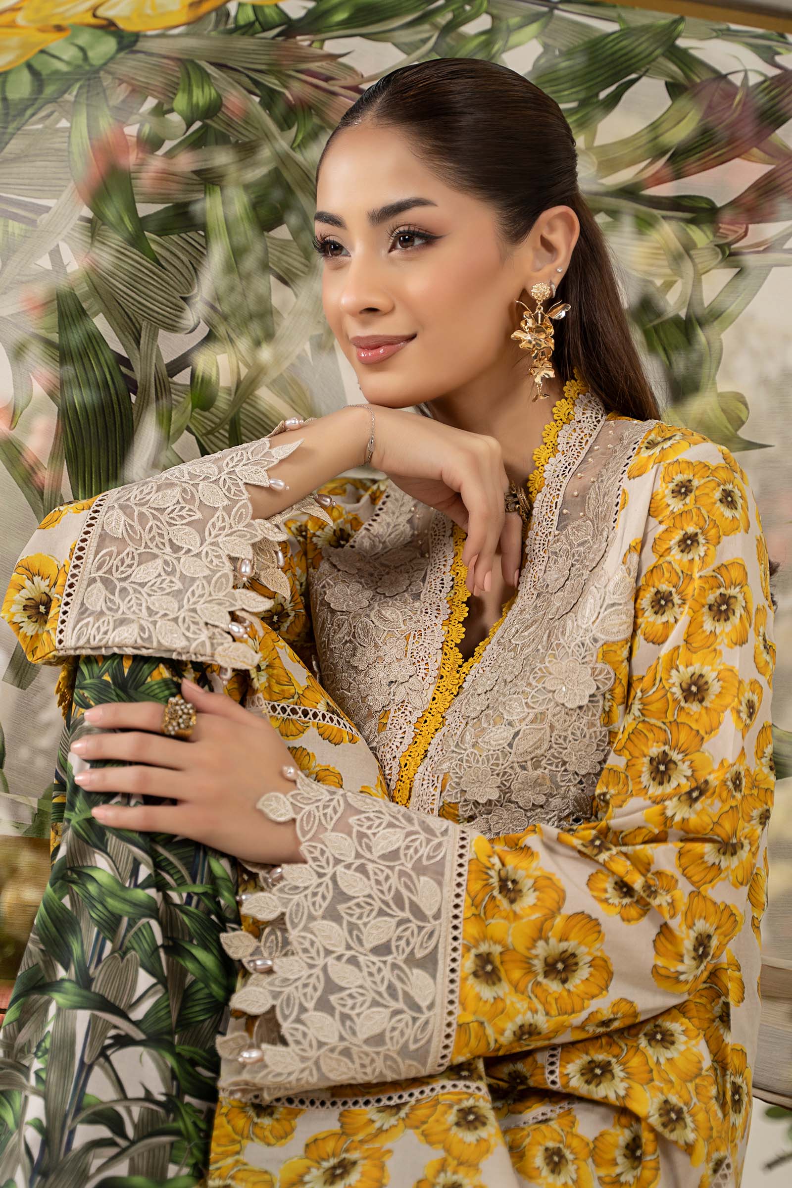 3 Piece Embroidered Lawn Suit | MPS-2606-A - Image 4