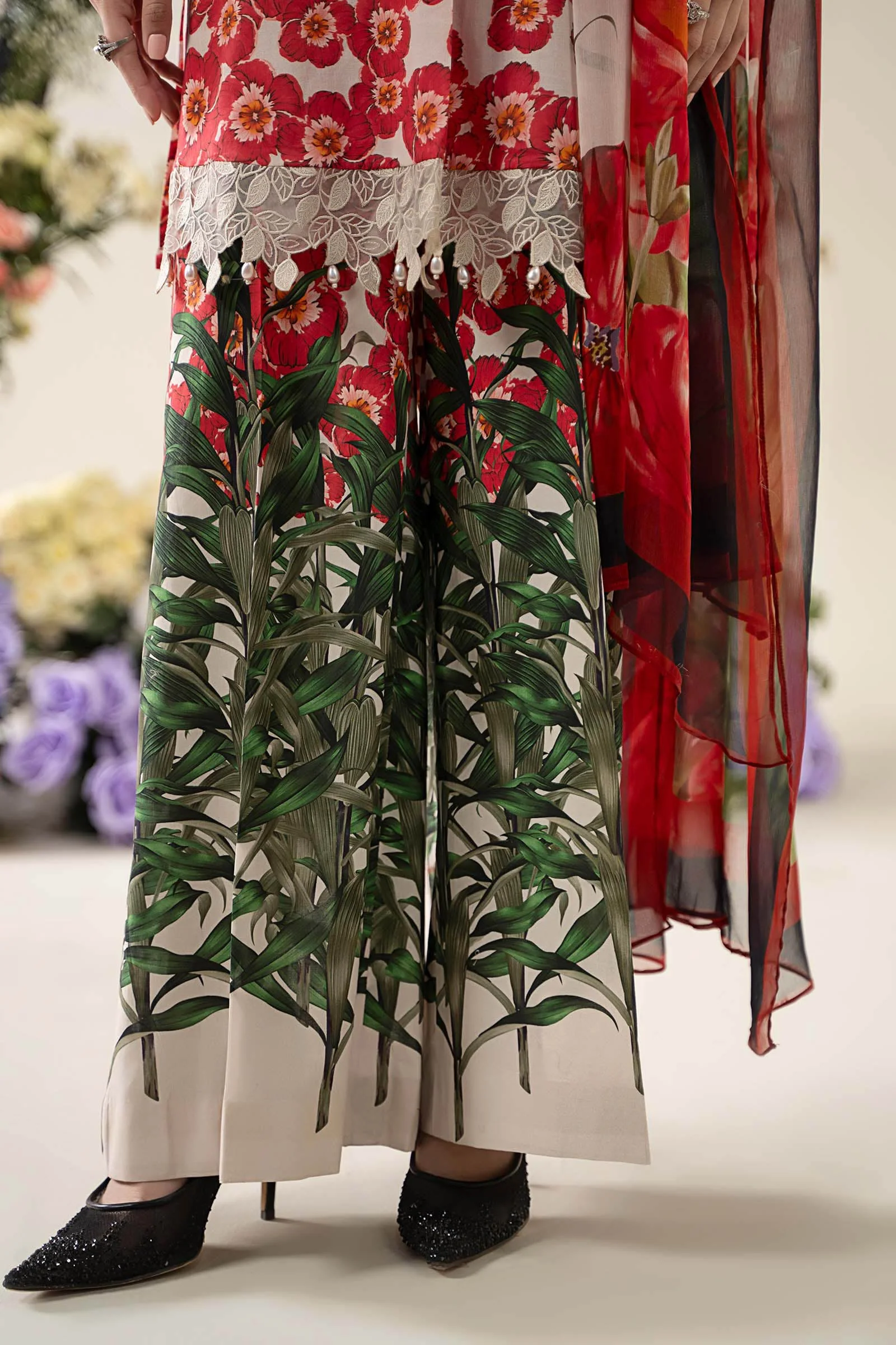 3 Piece Embroidered Lawn Suit | MPS-2606-B - Image 7