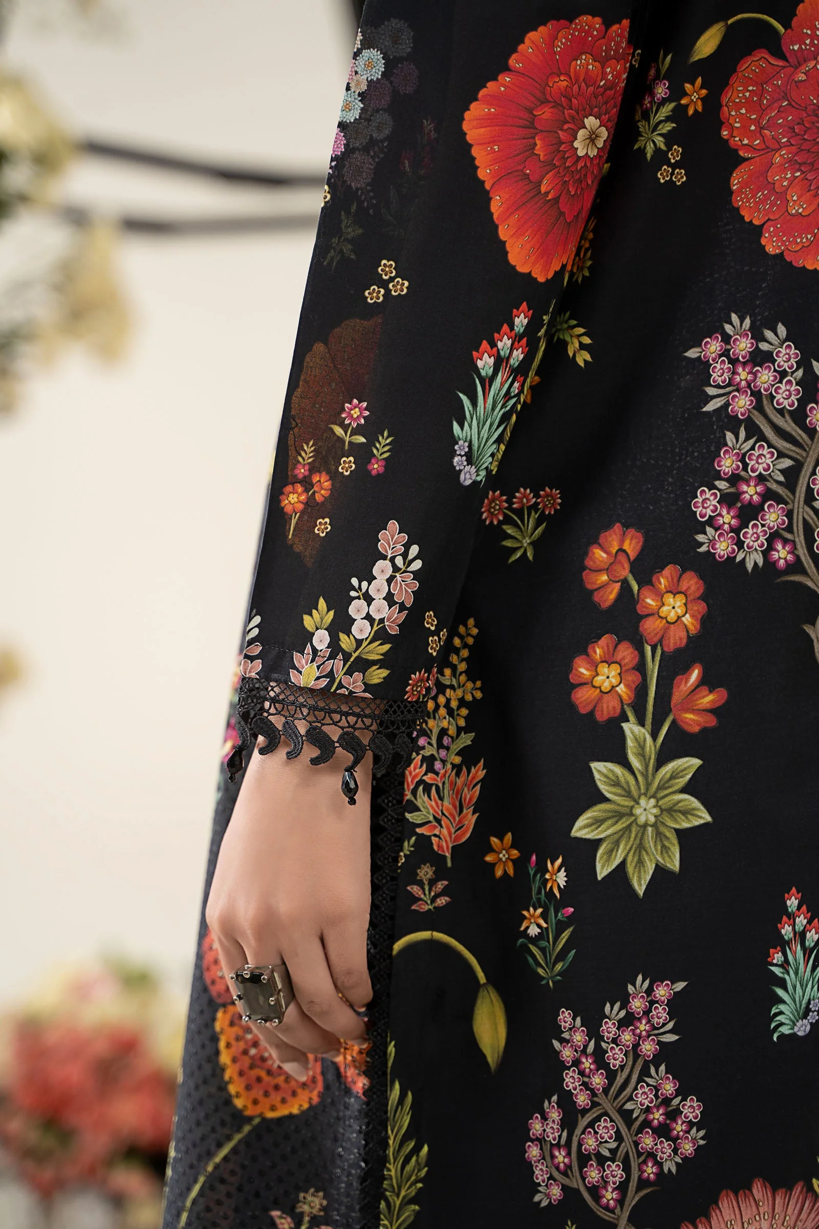 3 Piece Embroidered Lawn Suit | MPS-2607-B - Image 5