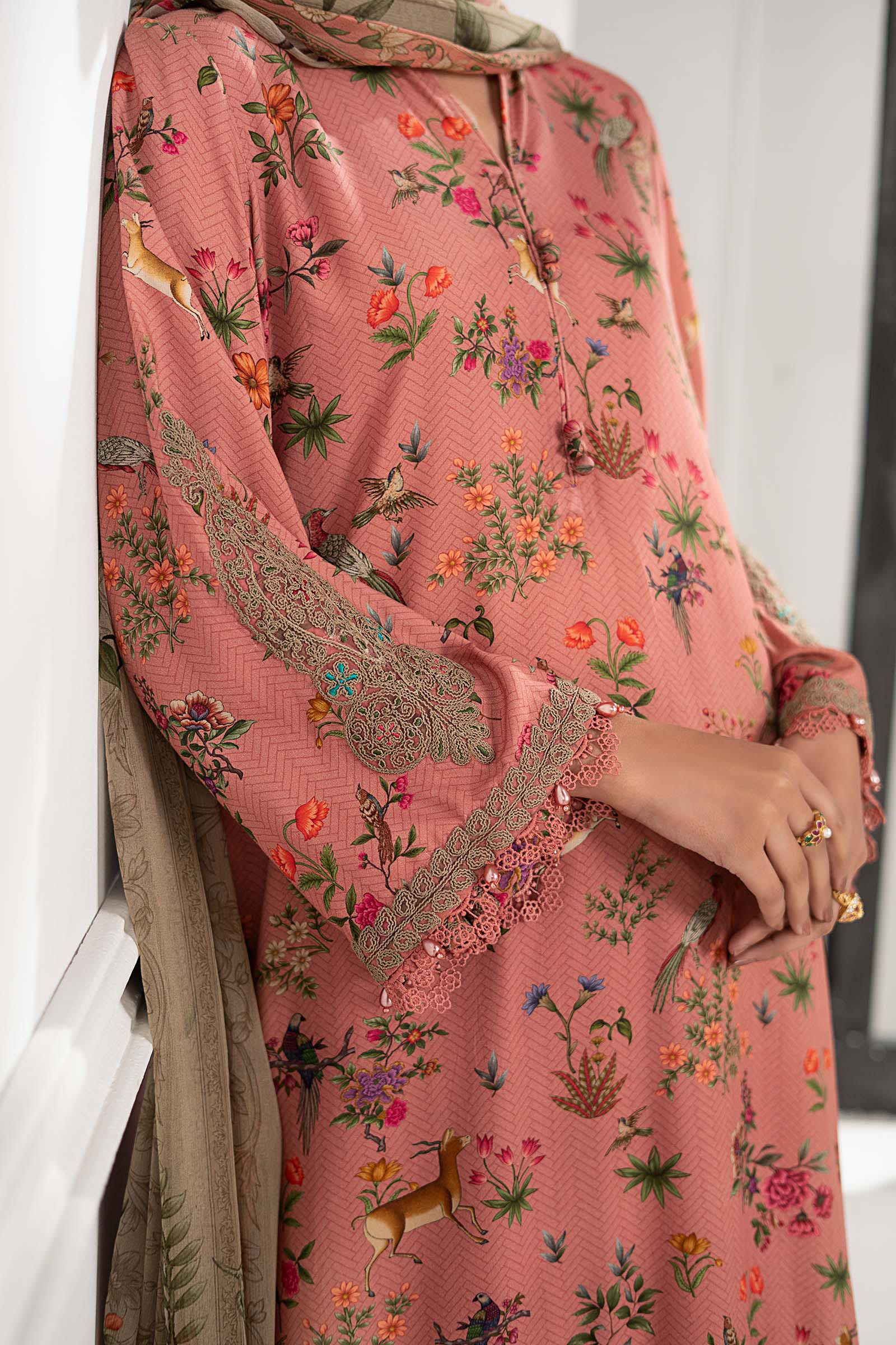3 Piece Embroidered Linen Suit - Image 6