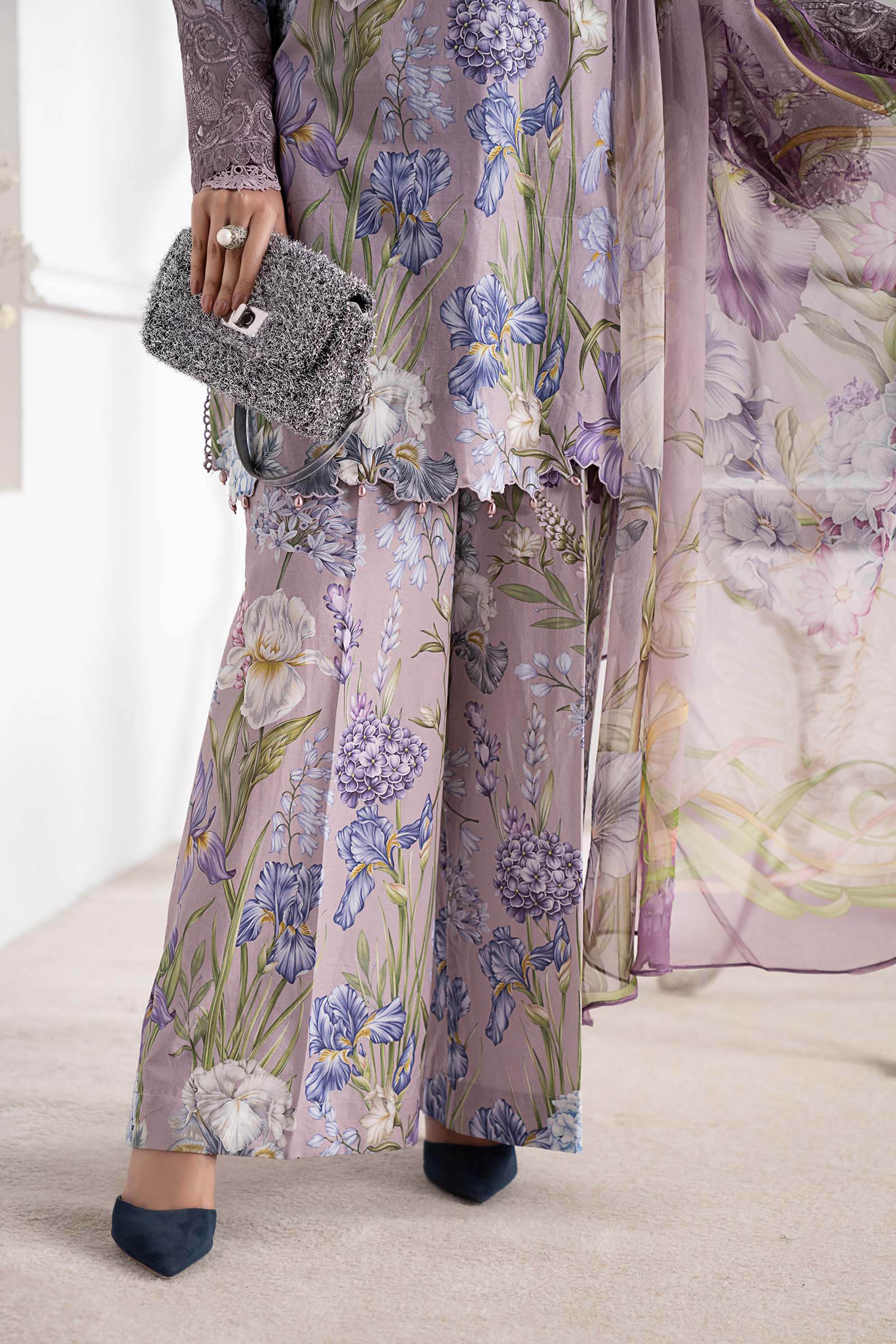 3 Piece Embroidered Cambric Suit - Image 6