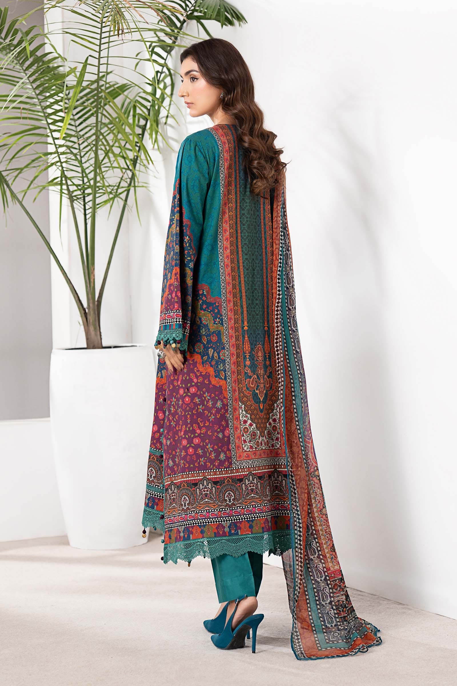 3 Piece Embroidered Cambric Suit - Image 9