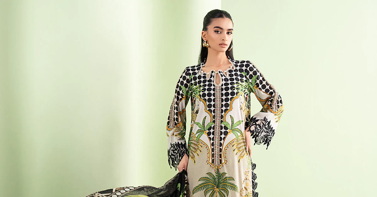 3 Piece Embroidered Lawn Suit - Image 8