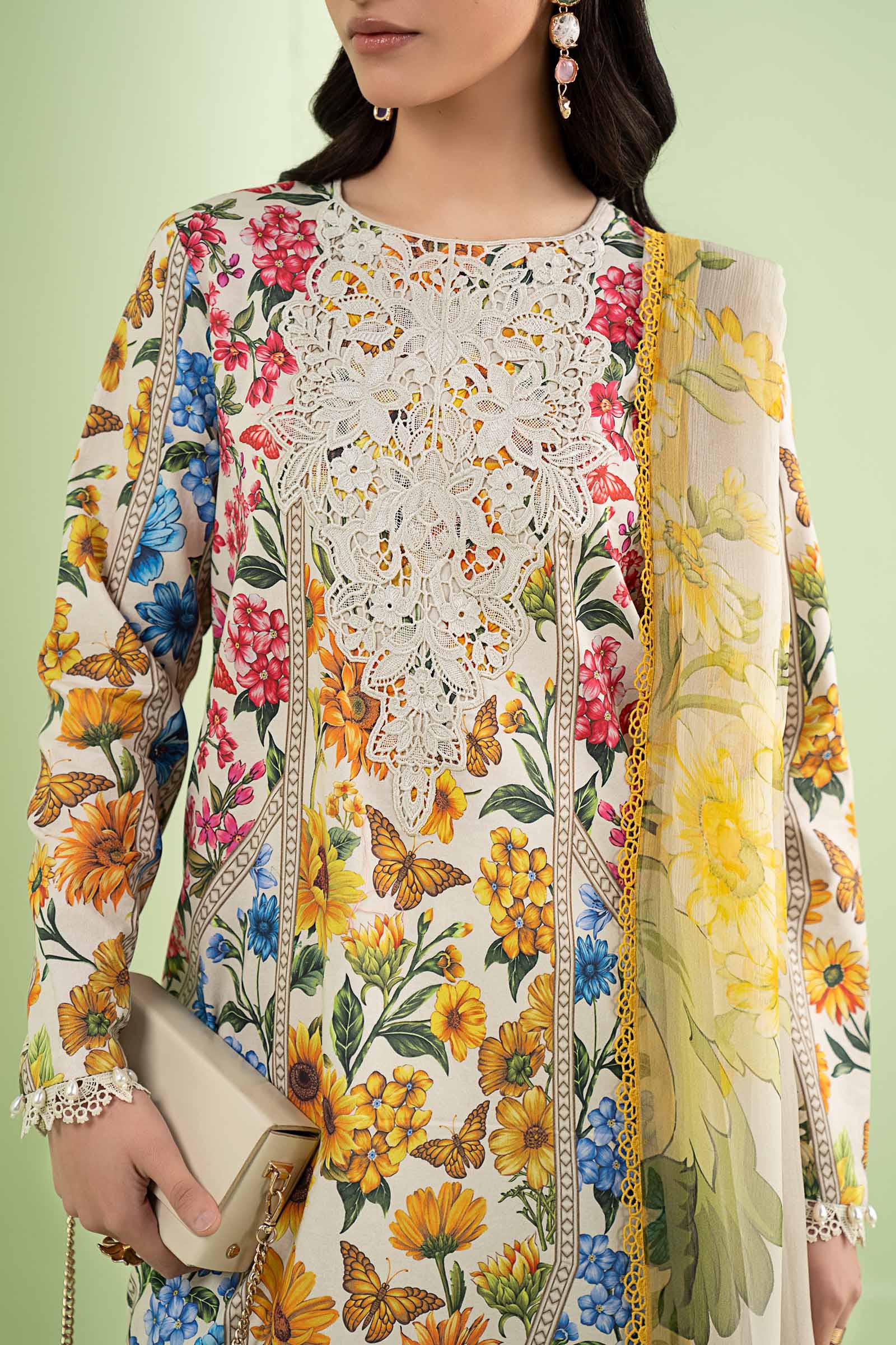 3 Piece Embroidered Lawn Suit - Image 3