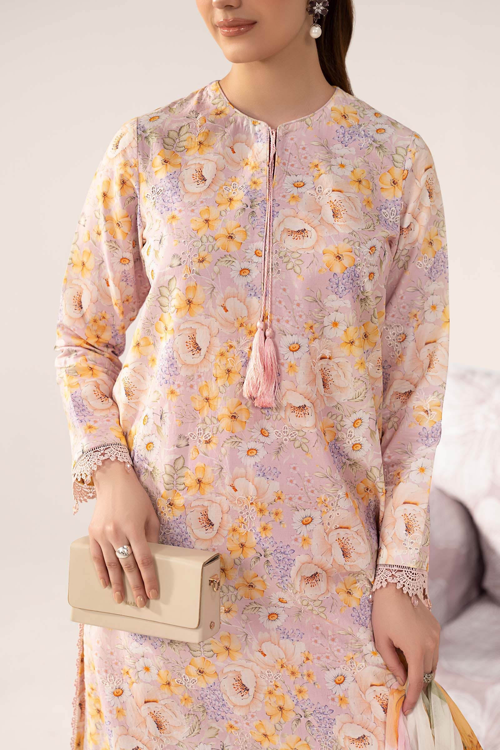 3 Piece Embroidered Lawn Suit - Image 2