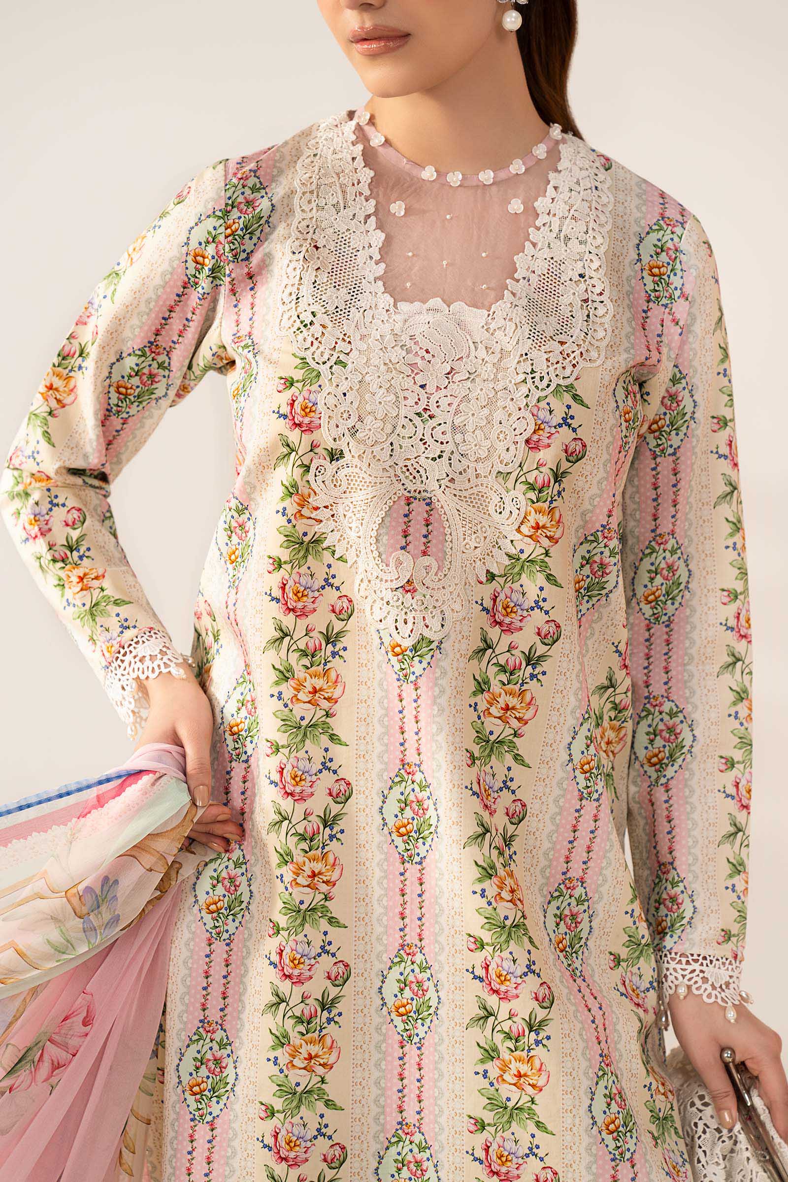 3 Piece Embroidered Lawn Suit - Image 5