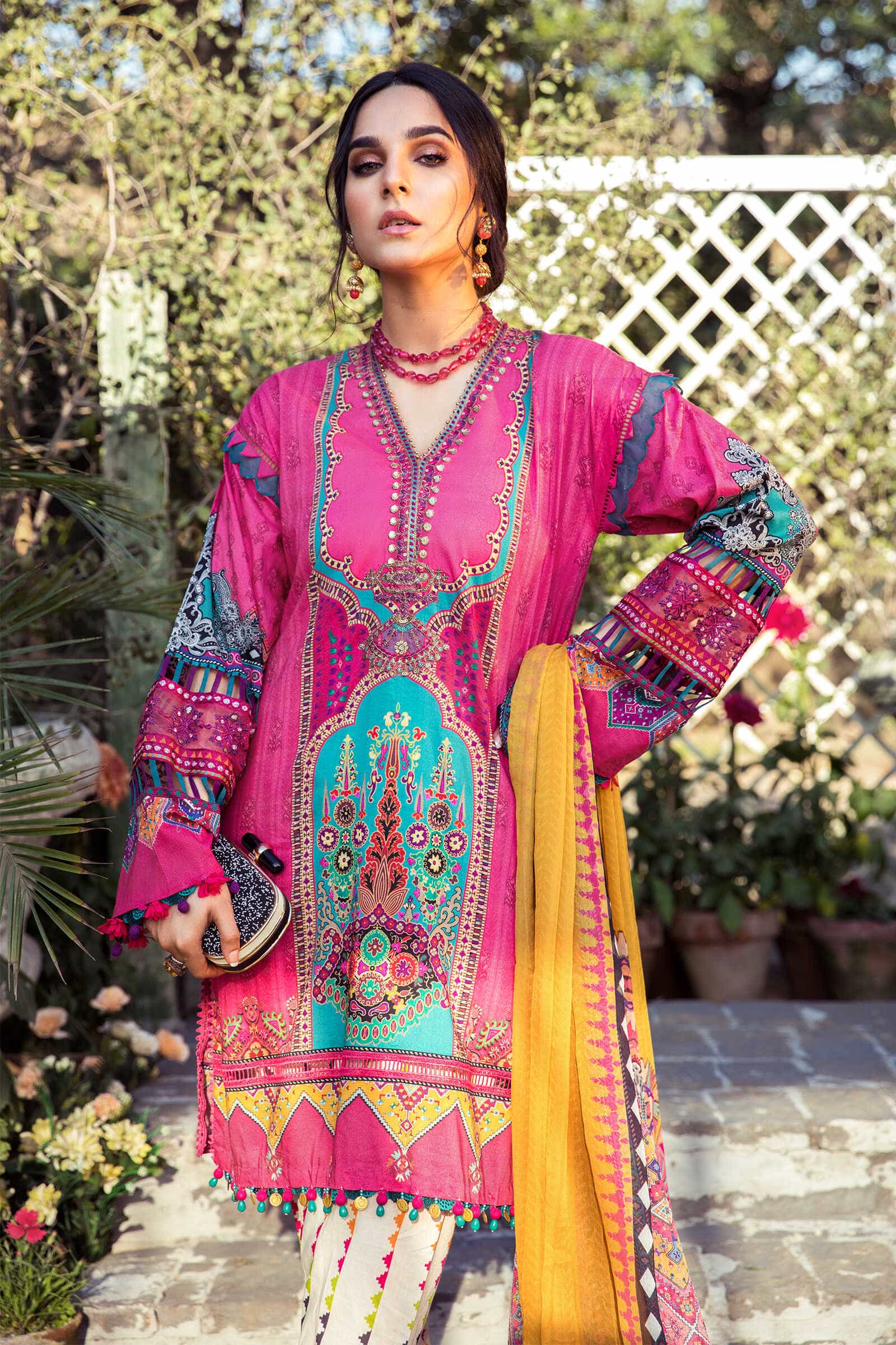 Unstitched Fabrics/M.Prints MPT-1008-B - Image 3