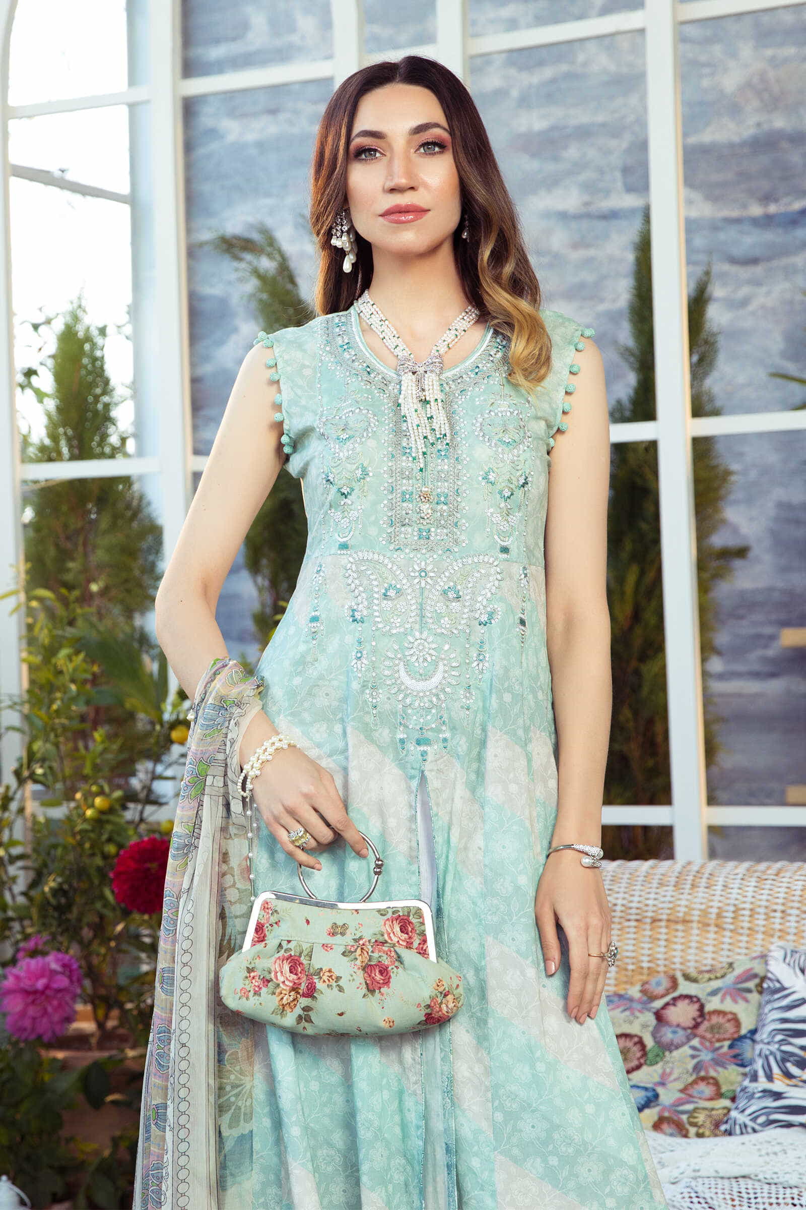 Unstitched Fabrics/M.Prints MPT-1010-B - Image 3