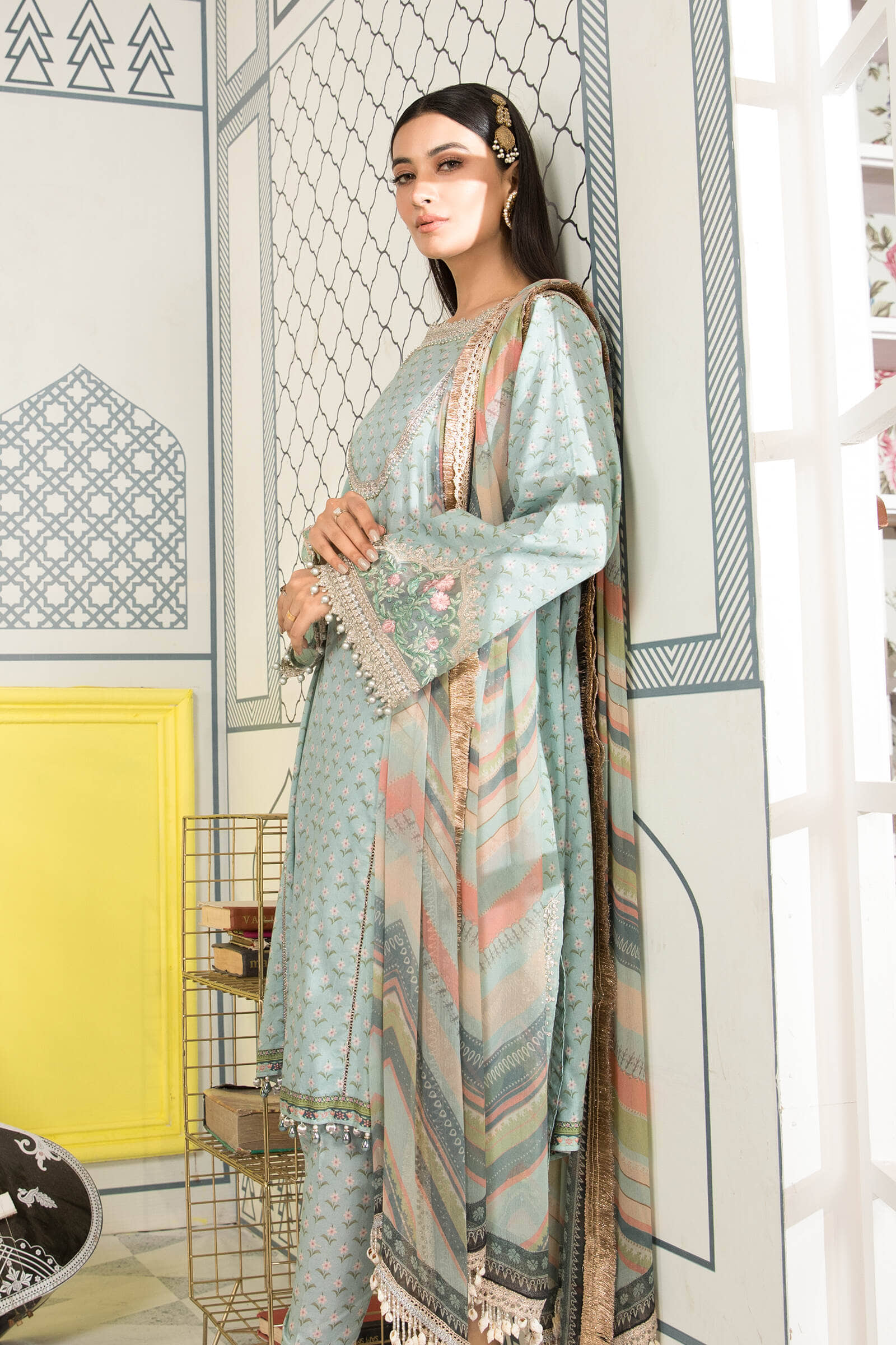 Unstitched Fabrics/M.Prints MPT-1109-A - Image 3