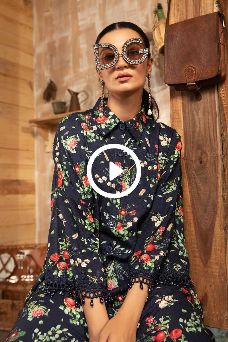 Unstitched Fabrics/M.Prints MPT-1210-B - Image 3